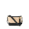 CHANEL SMALL GABRIELLE HOBO BAG CALFSKIN BEIGE/BLACK RUTHENIUM GOLD/SILVER HARDWARE
