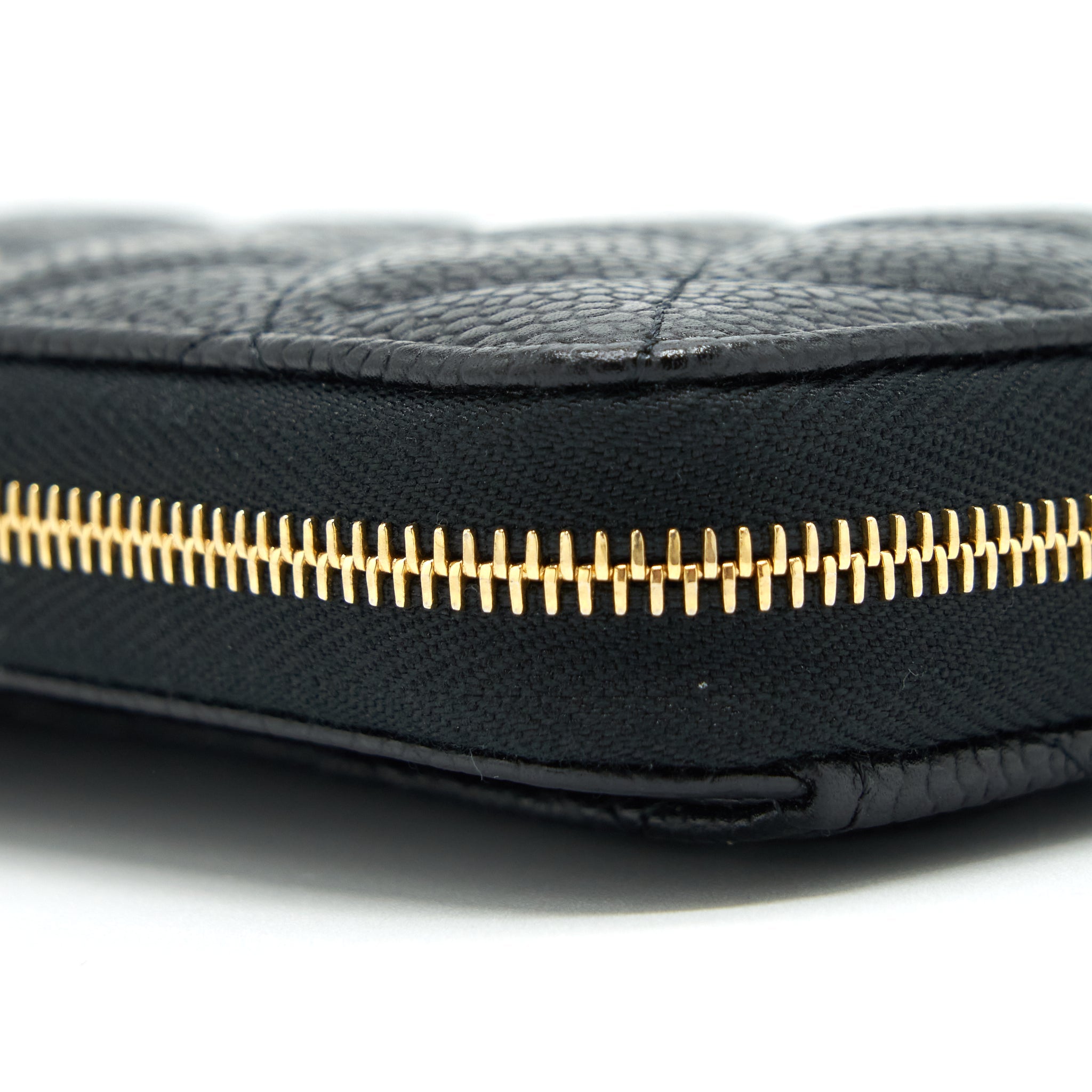 CHANEL ZIPPY LONG WALLET CAVIAR BLACK GHW