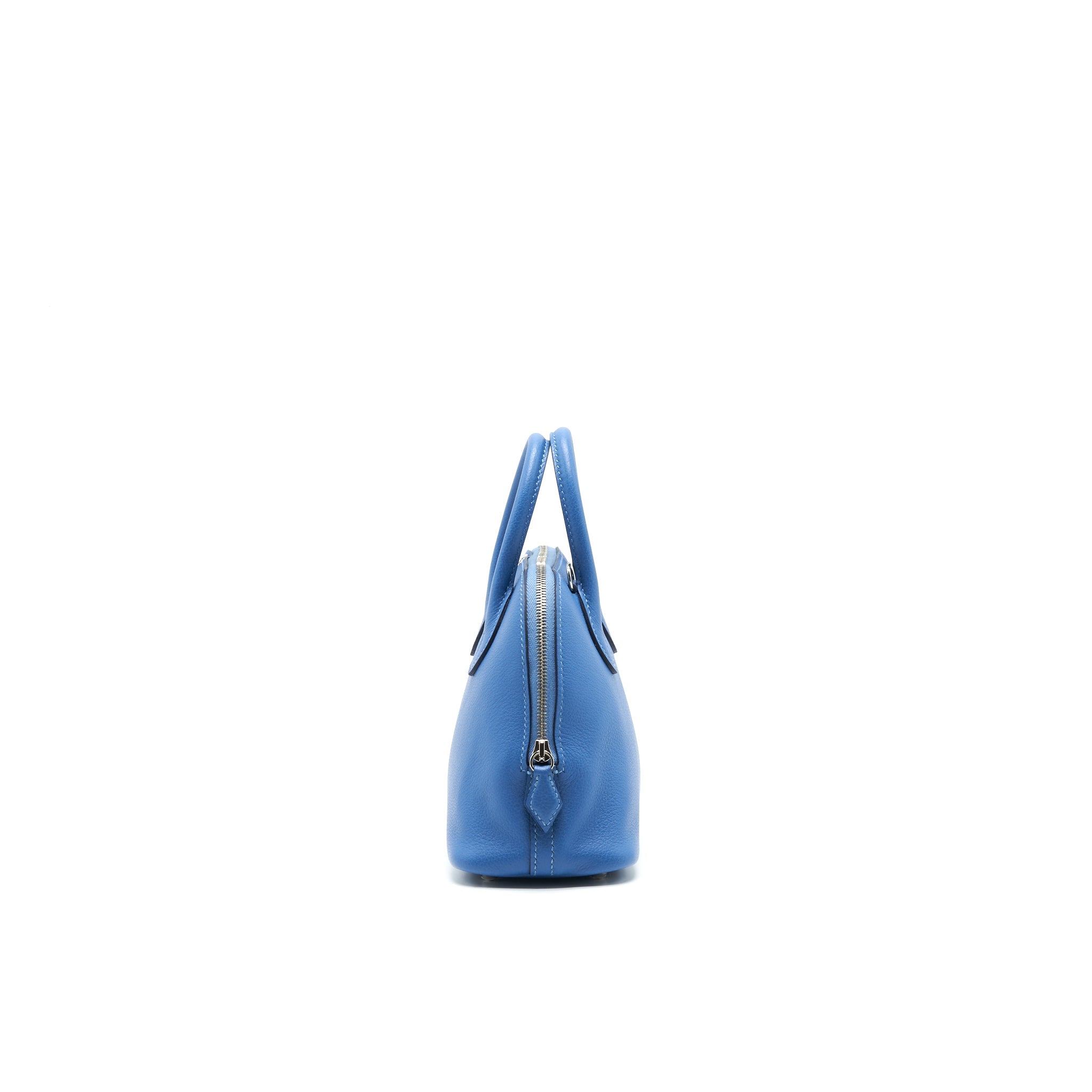 HERMES MINI BOLIDE EVERCOLOUR BLUE WITH SHW