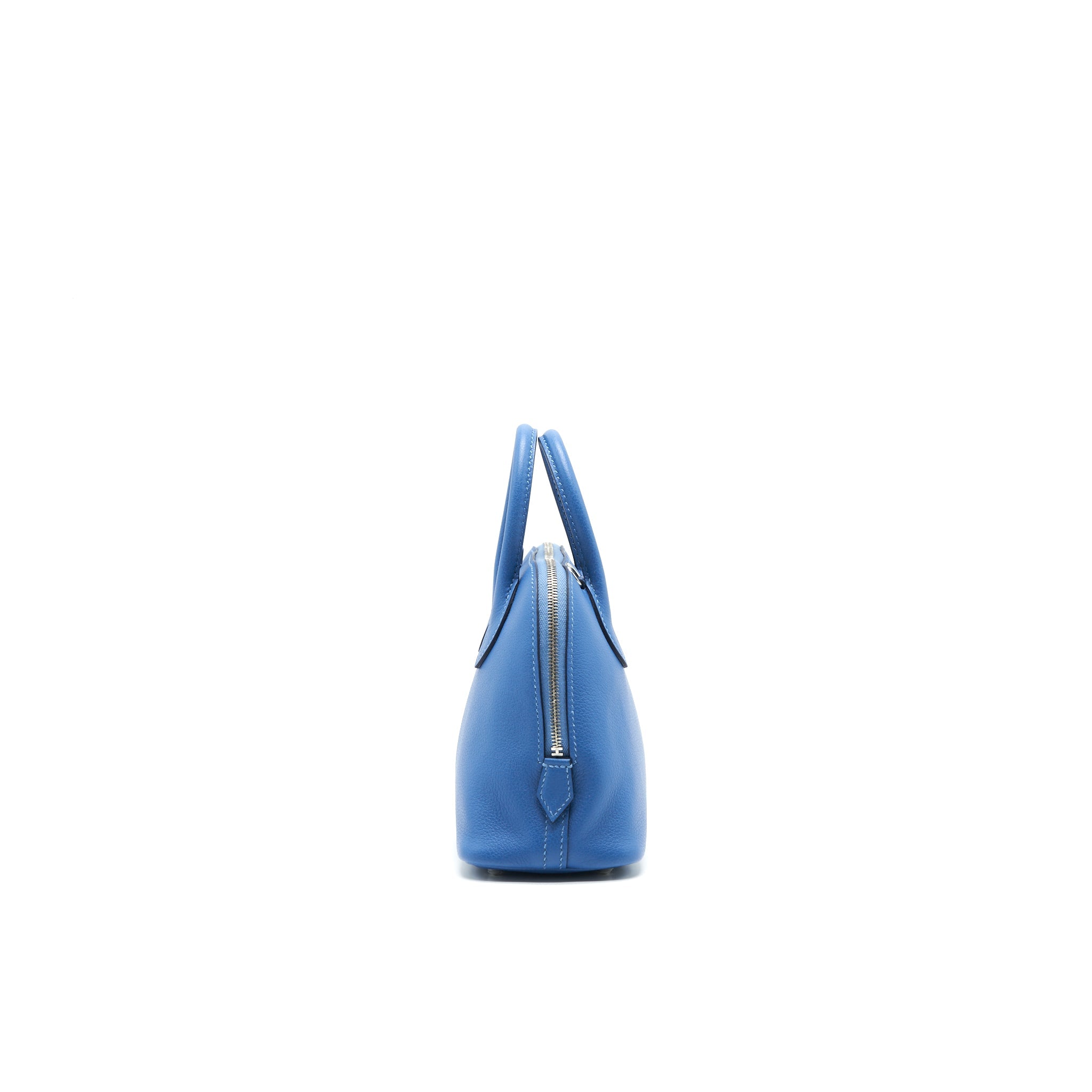 HERMES MINI BOLIDE EVERCOLOUR BLUE WITH SHW