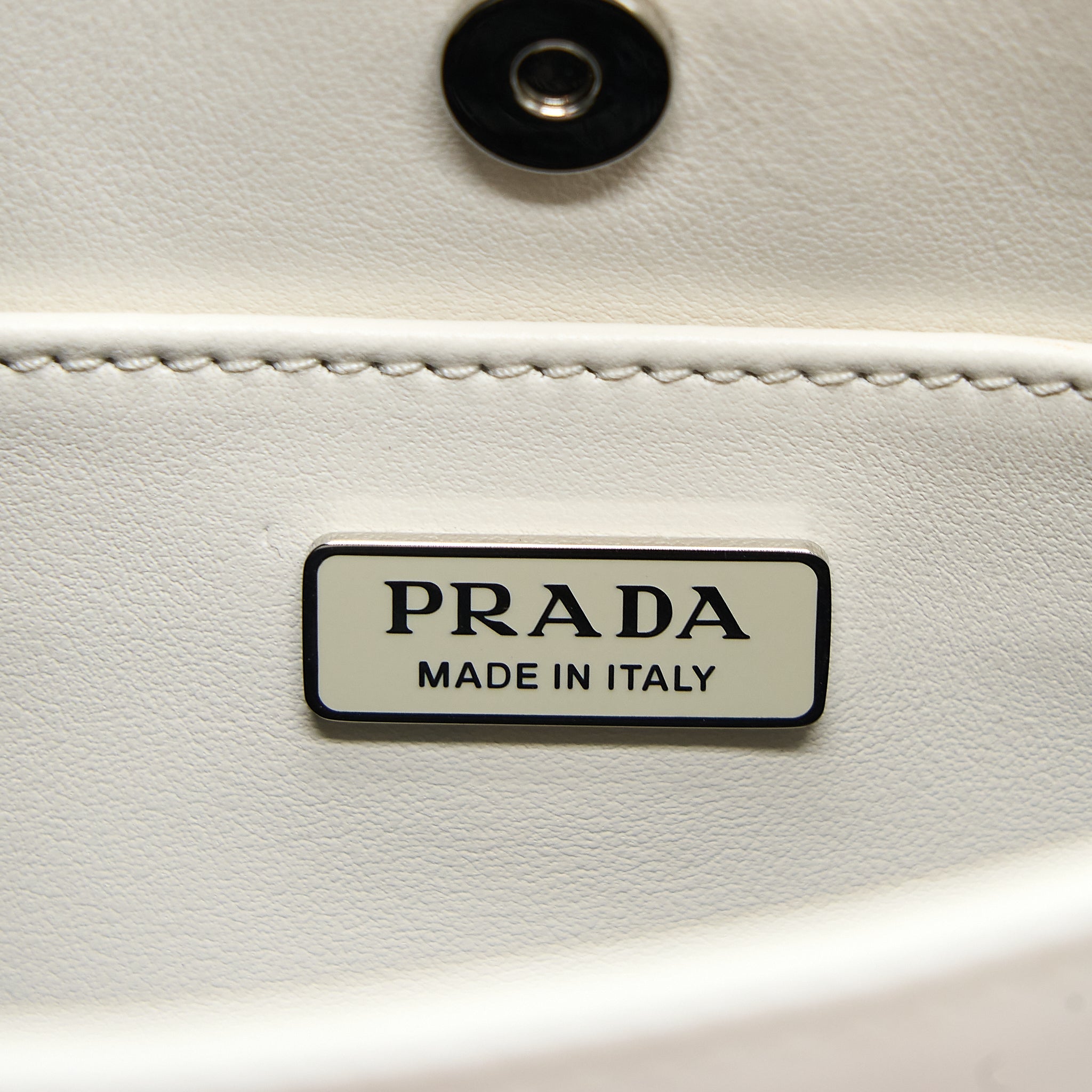 PRADA CLEO BAG CALFSKIN WHITE SHW