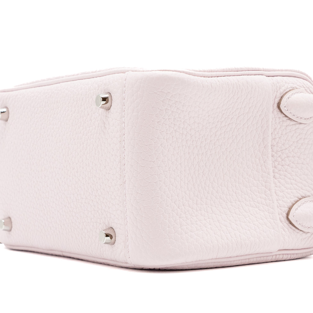 HERMES MINI LINDY CLEMENCE MAUVE PALE SHW