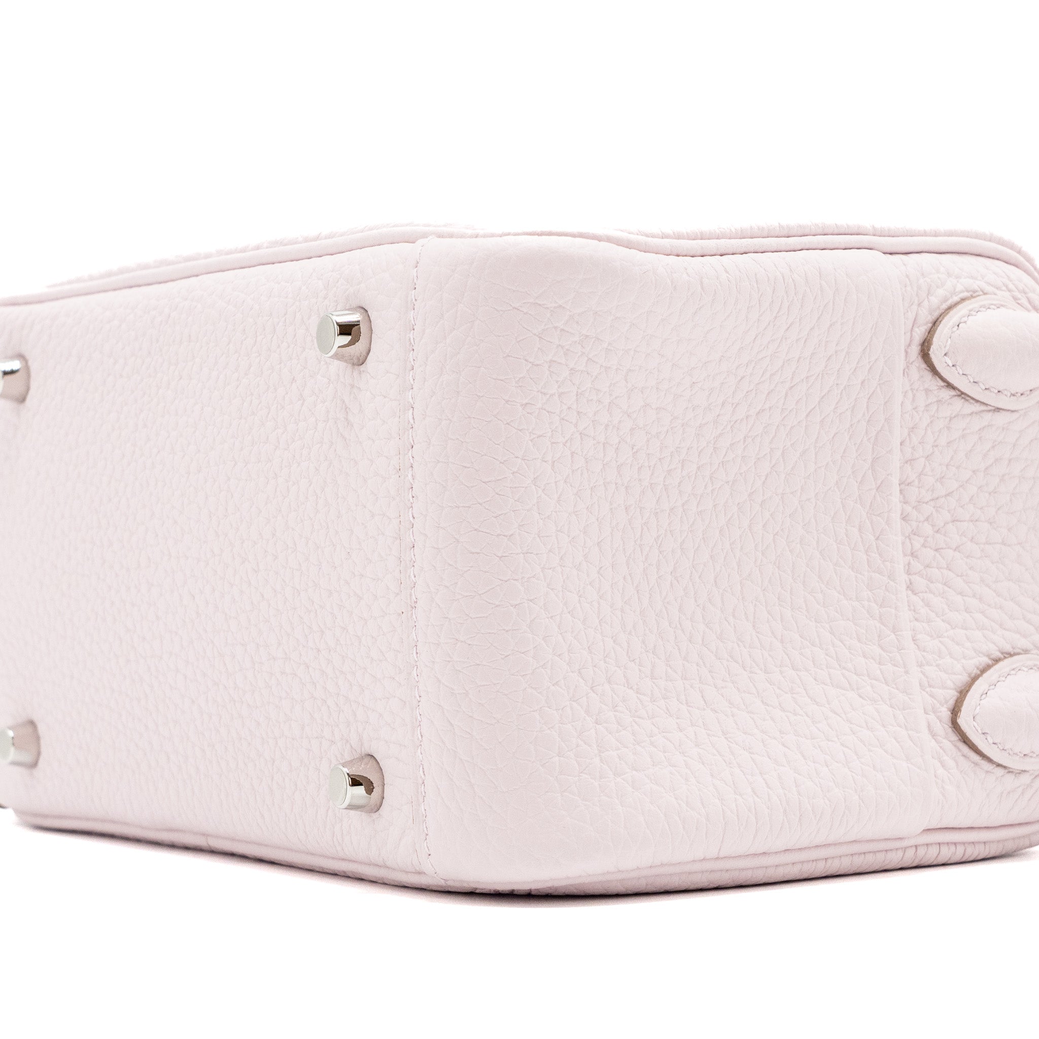 HERMES MINI LINDY CLEMENCE MAUVE PALE SHW