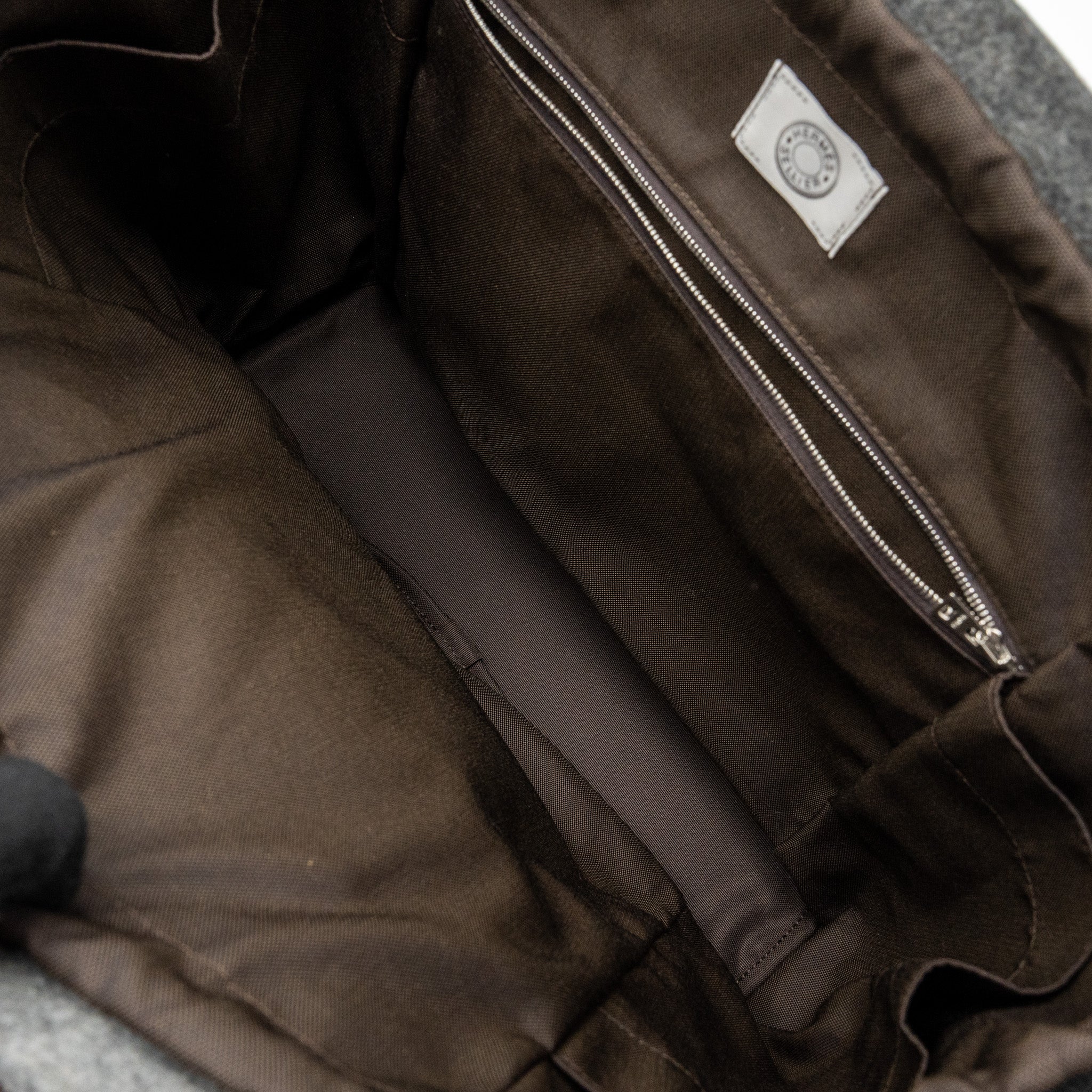 HERMES THE GROOMING BAG WOOL ACIER SHW