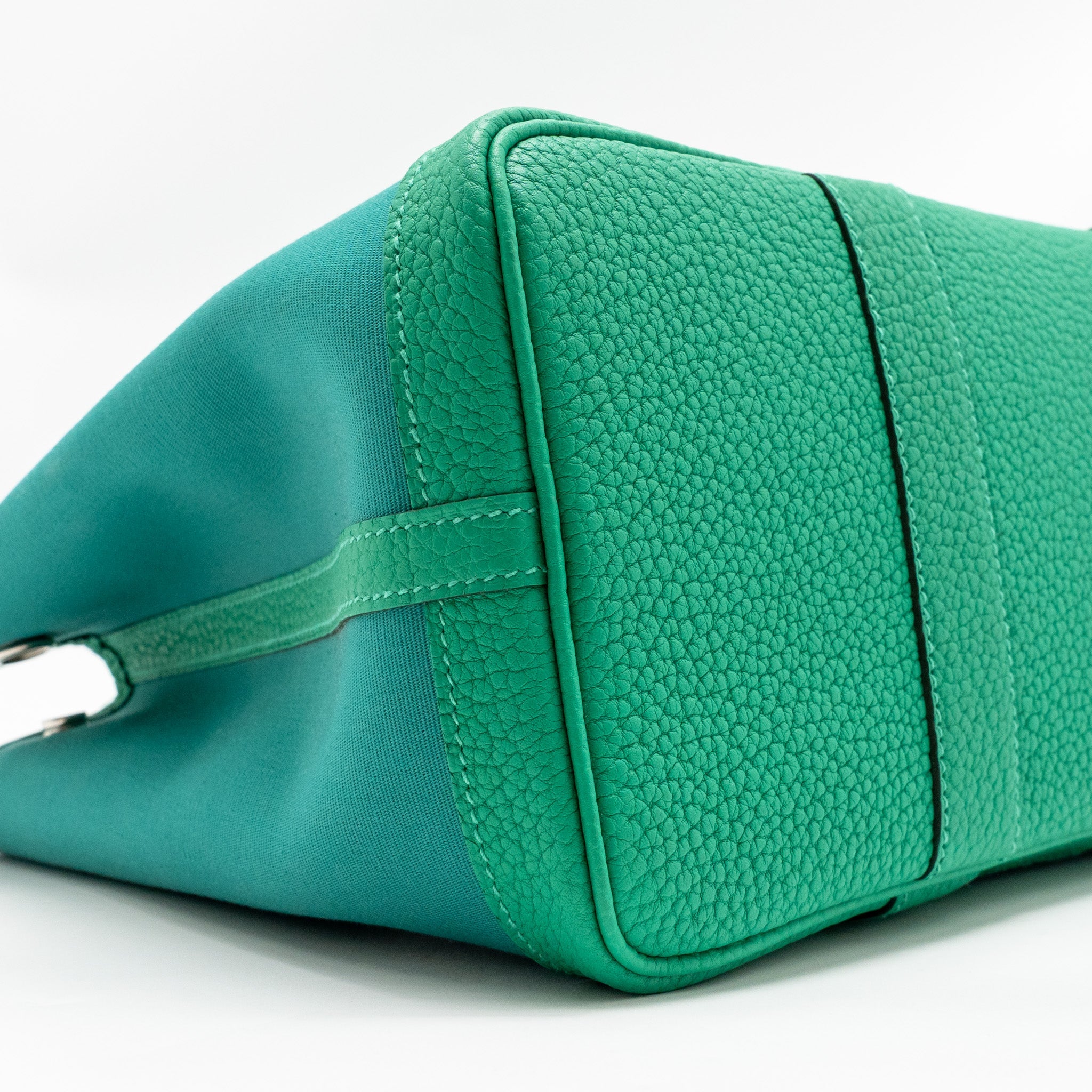 HERMES GARDEN PARTY 30 CANVAS/NEGONDA VERT VERONE-MENTHE/MENTHE SHW