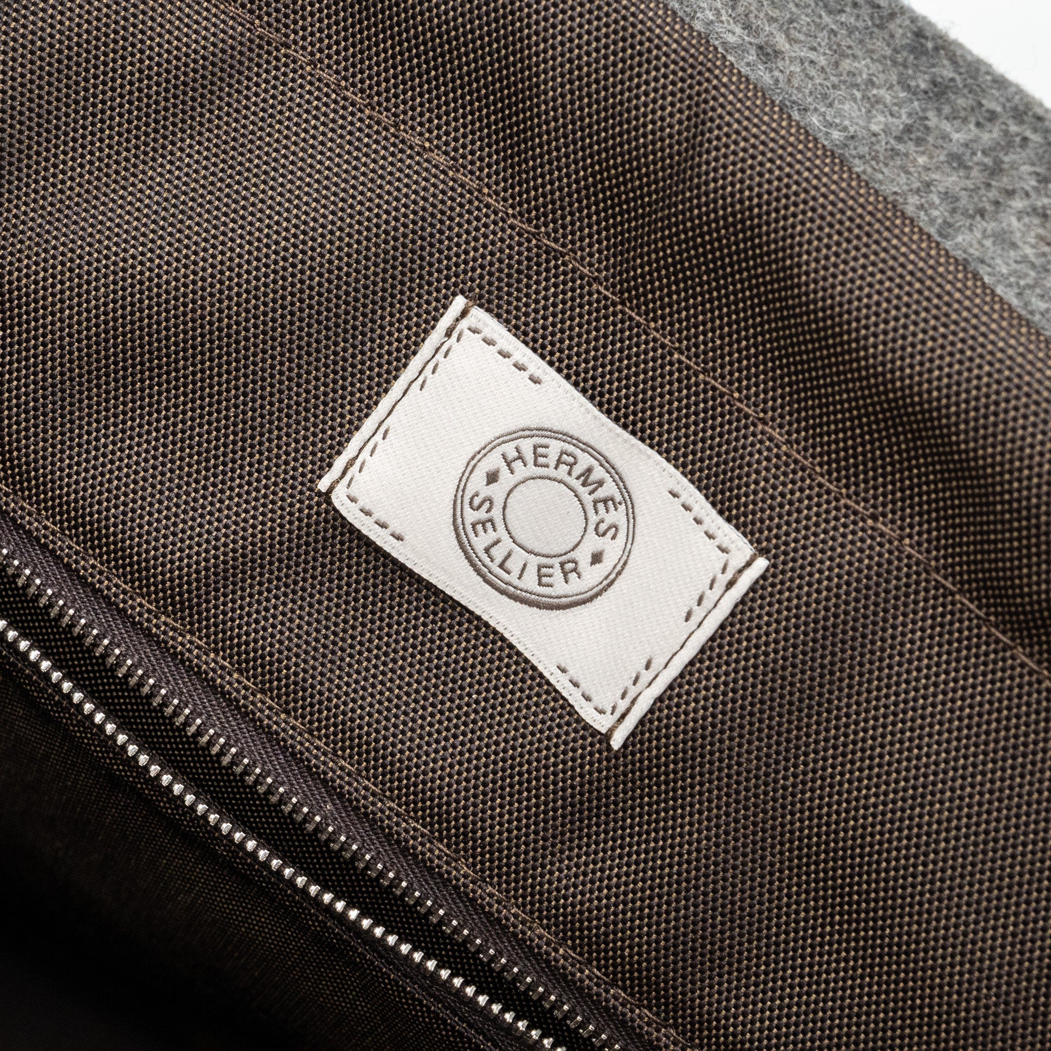 HERMES THE GROOMING BAG WOOL ACIER SHW