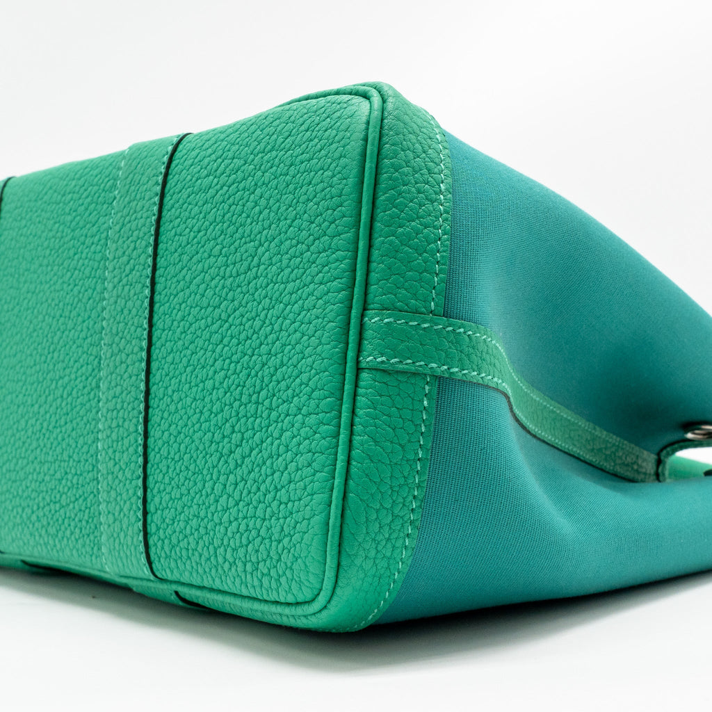 HERMES GARDEN PARTY 30 CANVAS/NEGONDA VERT VERONE-MENTHE/MENTHE SHW