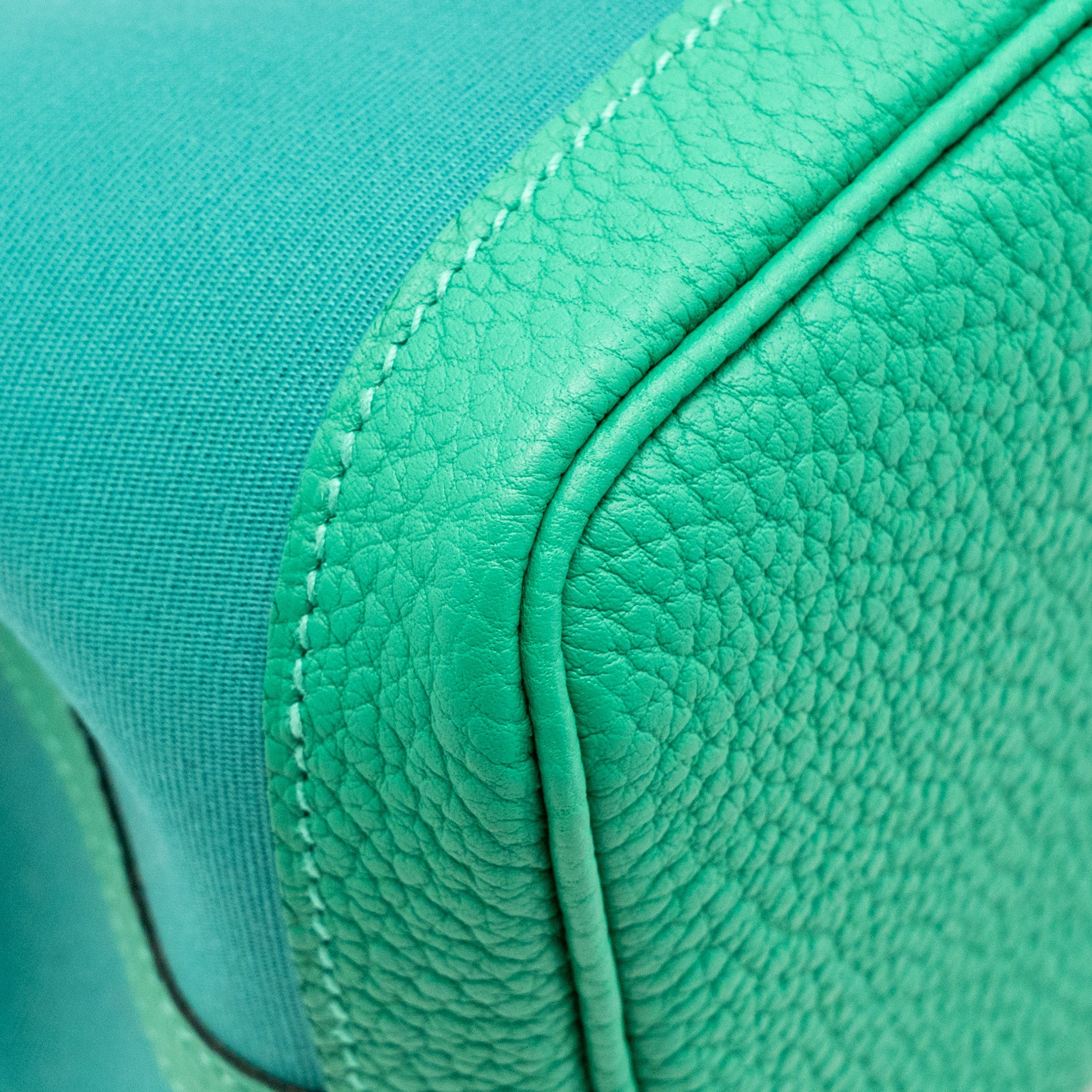 HERMES GARDEN PARTY 30 CANVAS/NEGONDA VERT VERONE-MENTHE/MENTHE SHW
