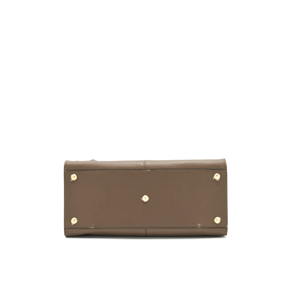 FENDI PEEKABOO X-LITE MEDIUM BROWN WITH AN EXTRA SHOULDER STRAP