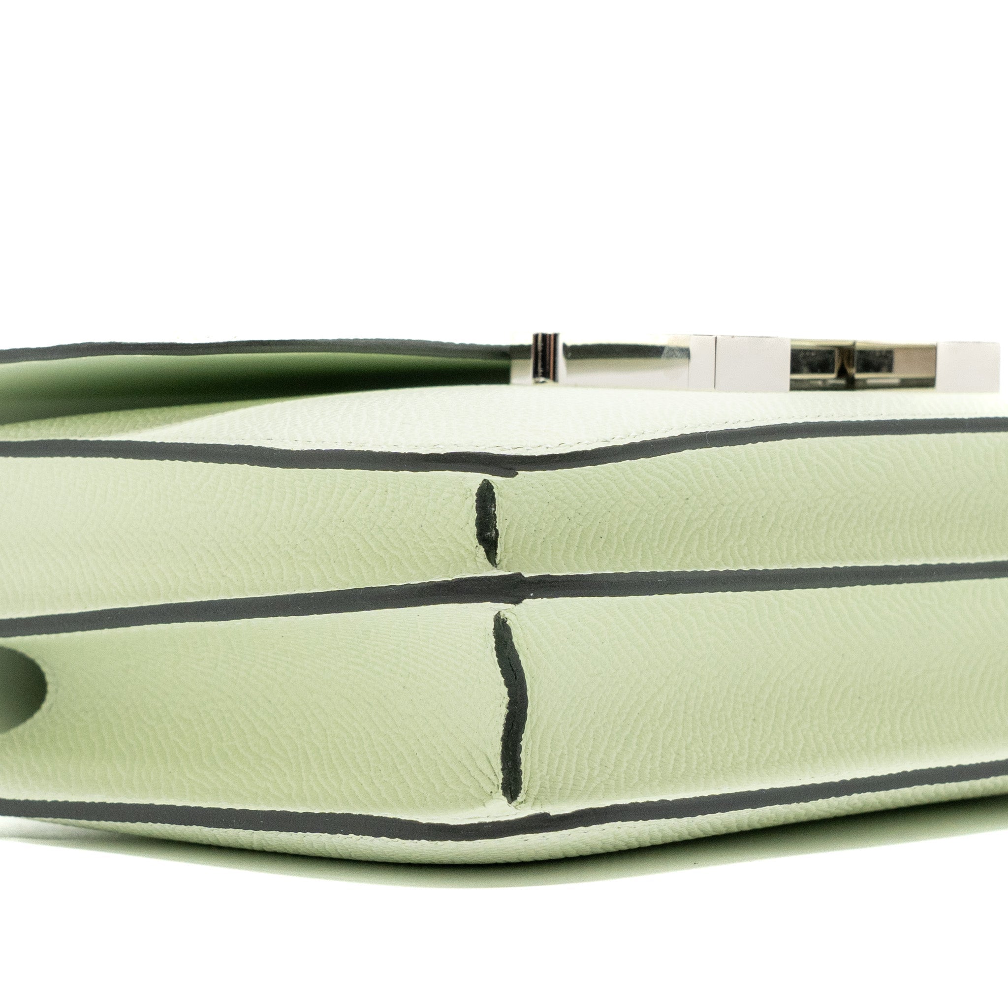 HERMES MINI CONSTANCE EPSOM VERT FIZZ SHW