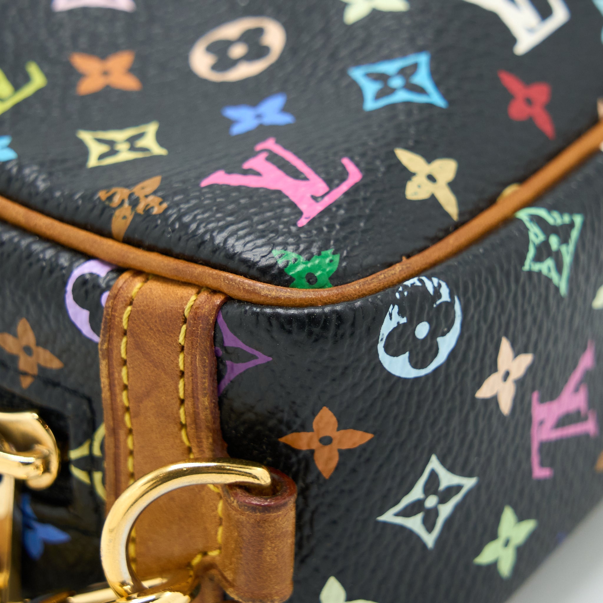 LOUIS VUITTON MINI COIN POUCH MULTICOLOUR MONOGRAM CANVAS GHW