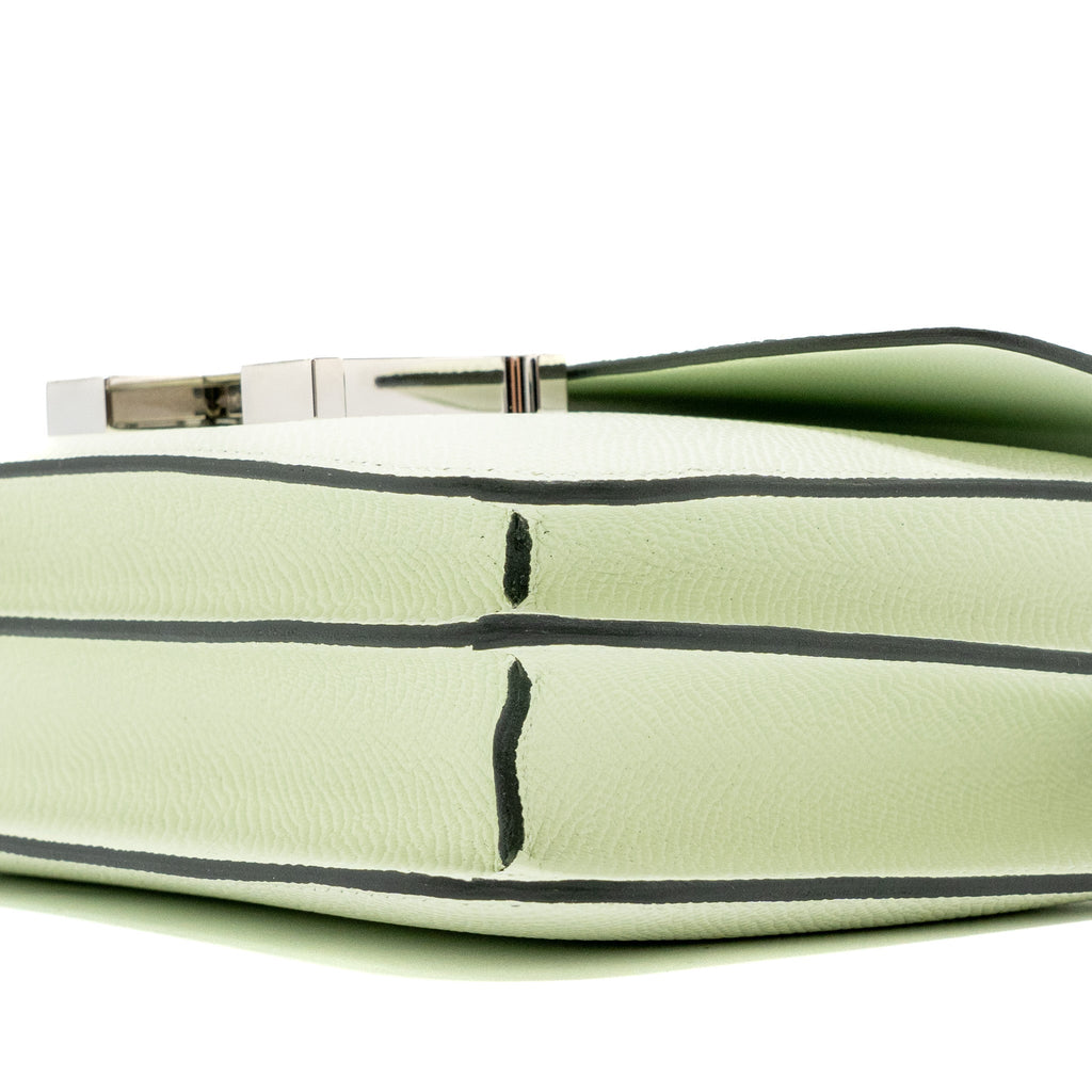 HERMES MINI CONSTANCE EPSOM VERT FIZZ SHW