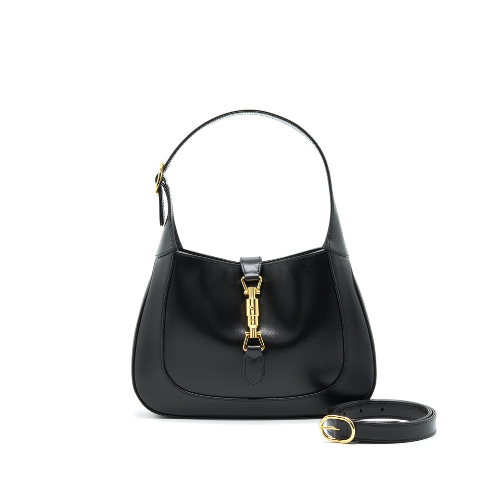 GUCCI JACKIE 1961 IN BLACK LEATHER IN GHW