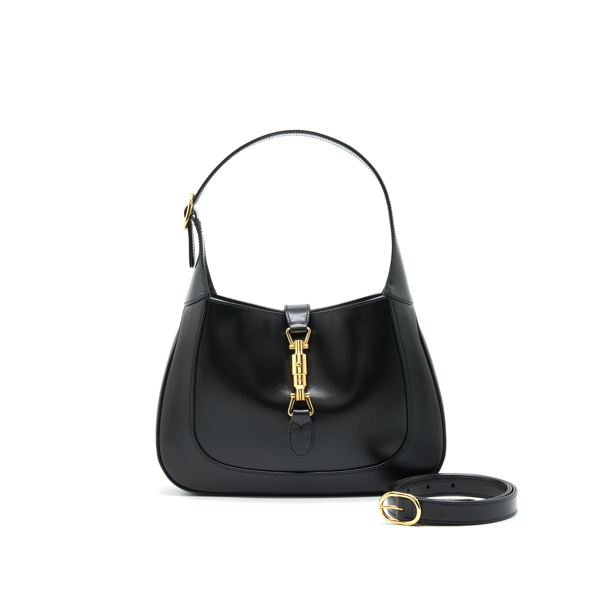 GUCCI JACKIE 1961 IN BLACK LEATHER IN GHW