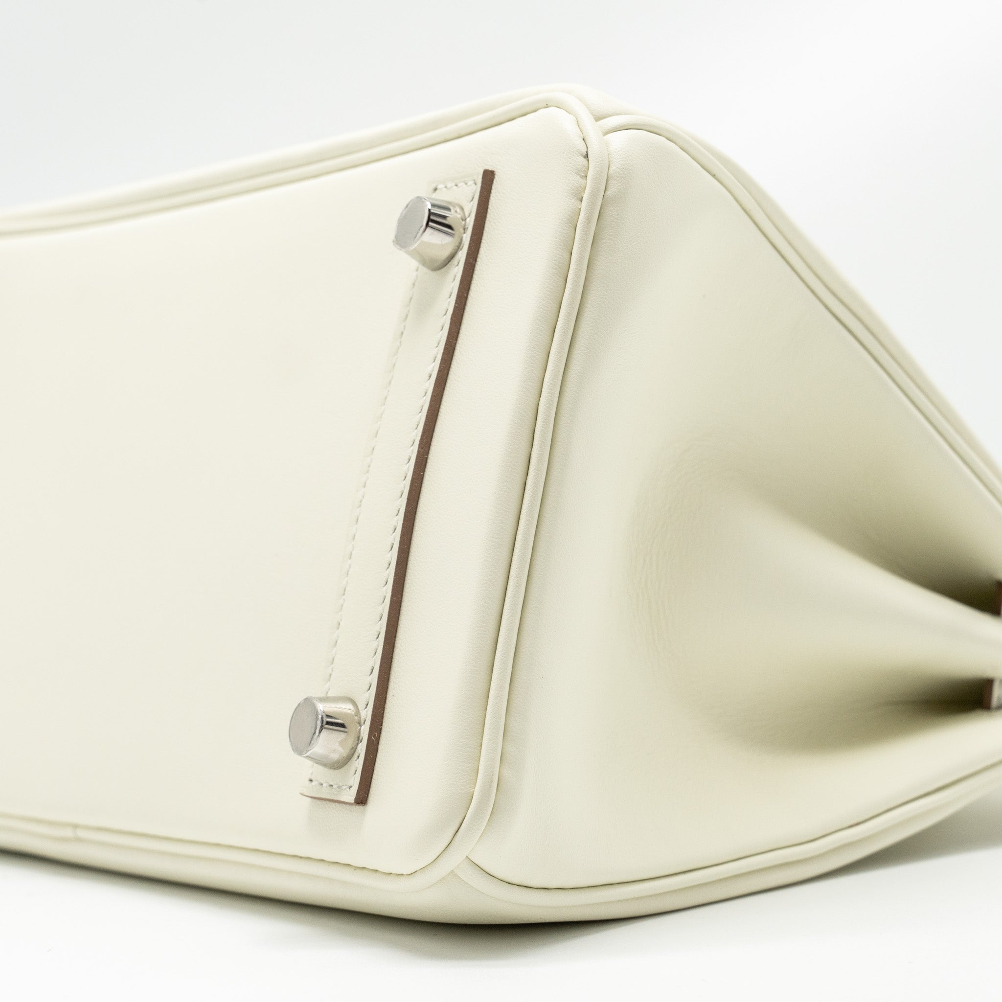HERMES BIRKIN 25 SWIFT MUSHROOM SHW