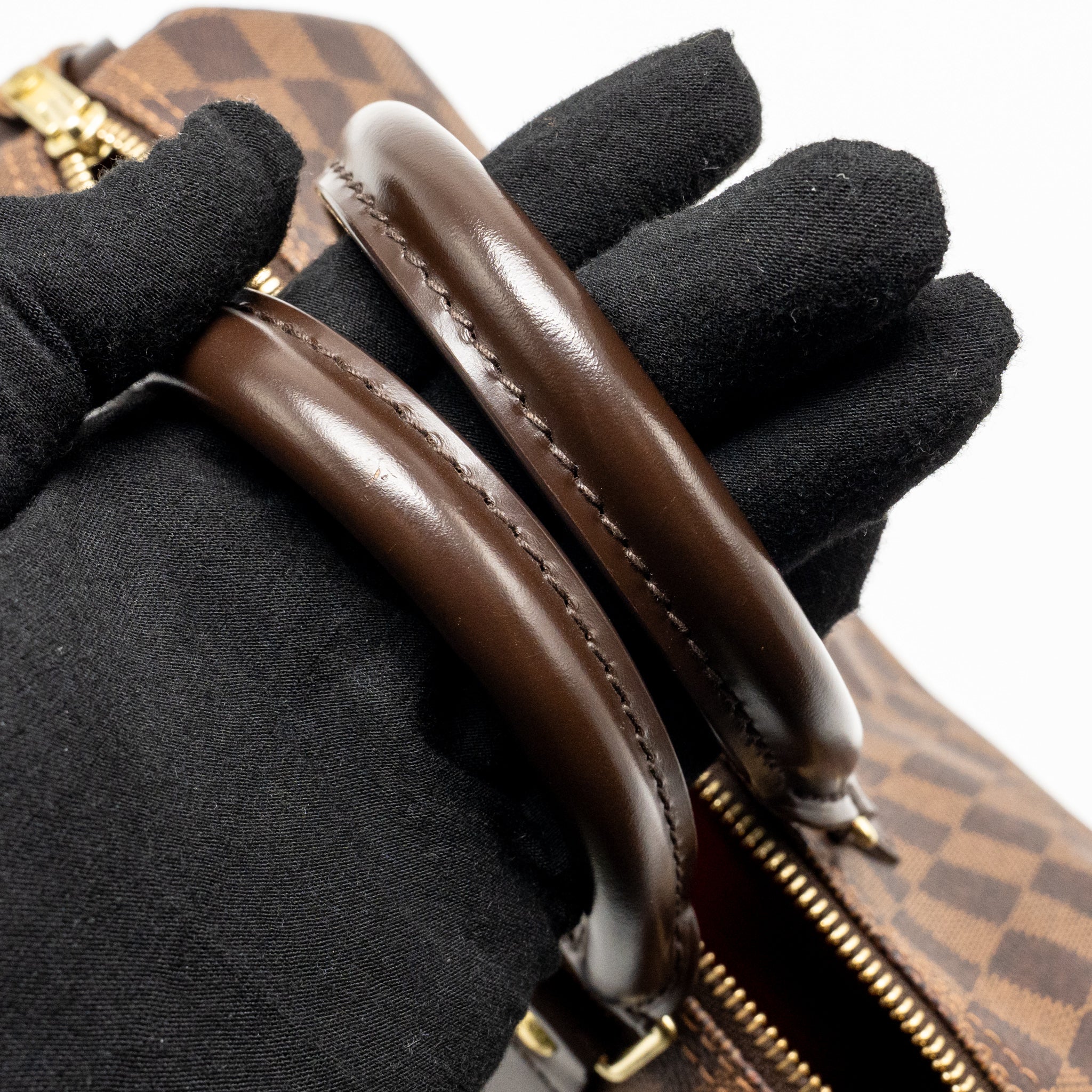LOUIS VUITTON SPEEDY 25 DAMIER EBENE CANVAS GHW