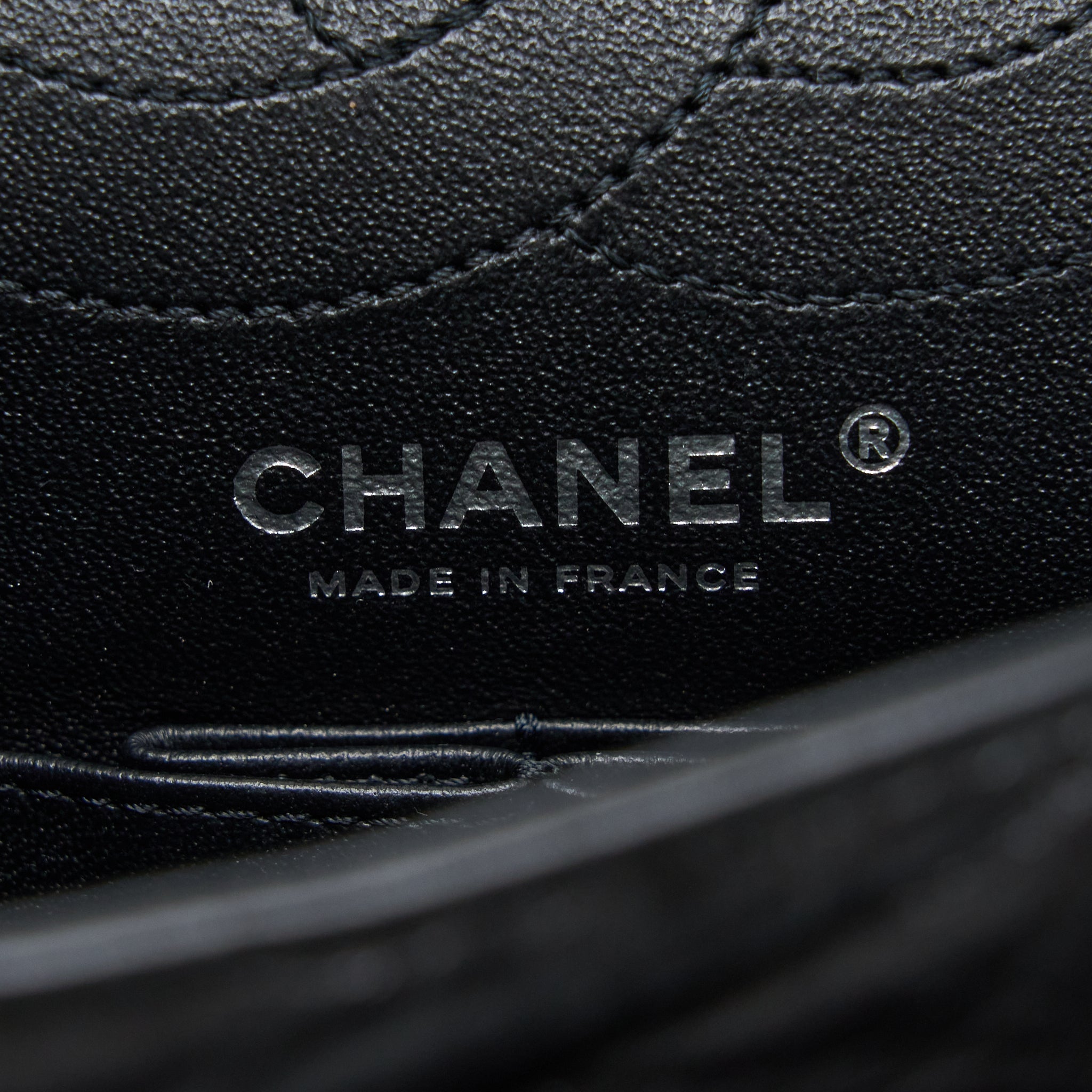 CHANEL SMALL 2.55 REISSUE FLAP BAG AGED CALFSKIN SO BLACK WITH BLACK HARDWARE (MICROCHIP)