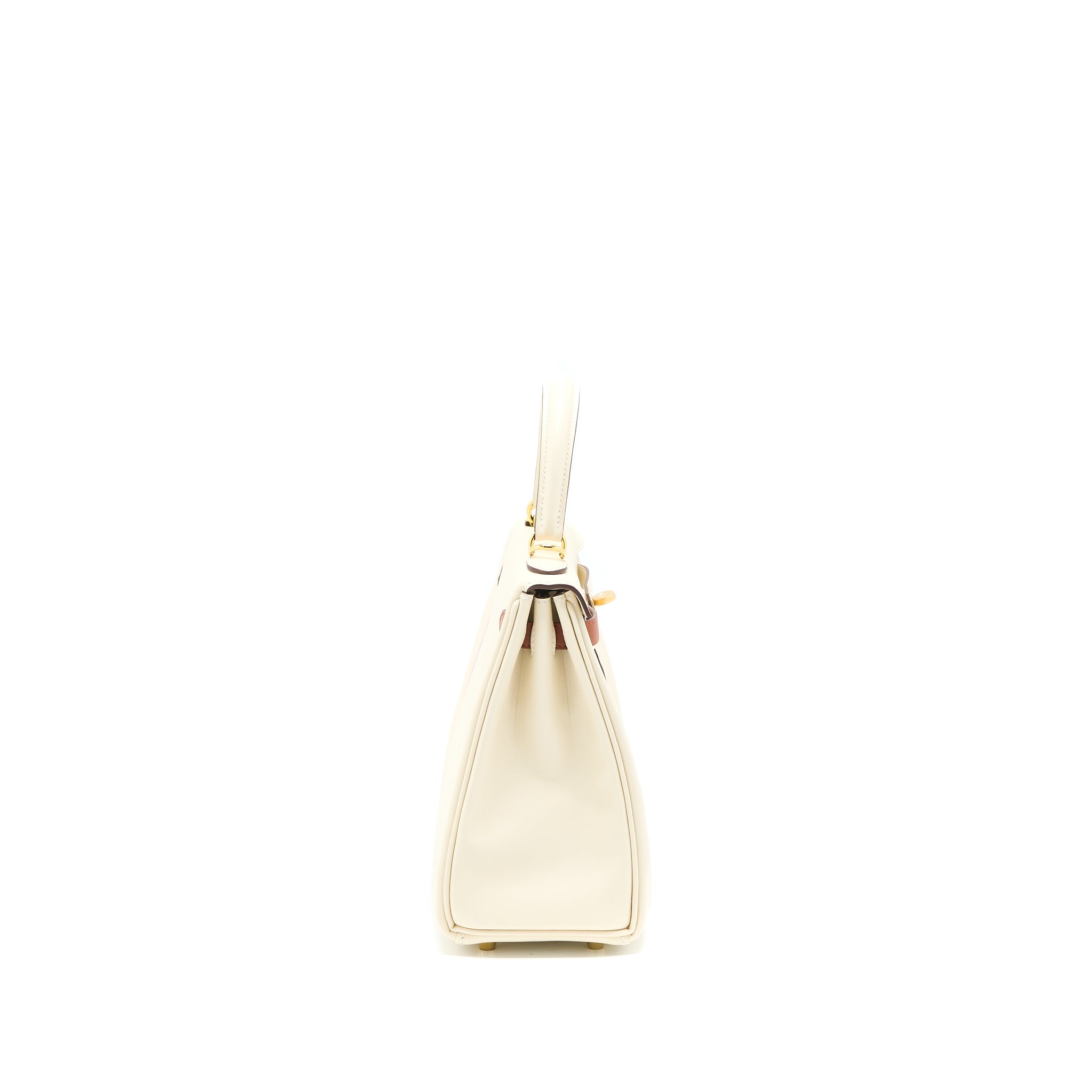 HERMES KELLY 25 COLORMATIC SWIFT NATA/CHAI/LIME/MAUVE SYLVESTRE GHW