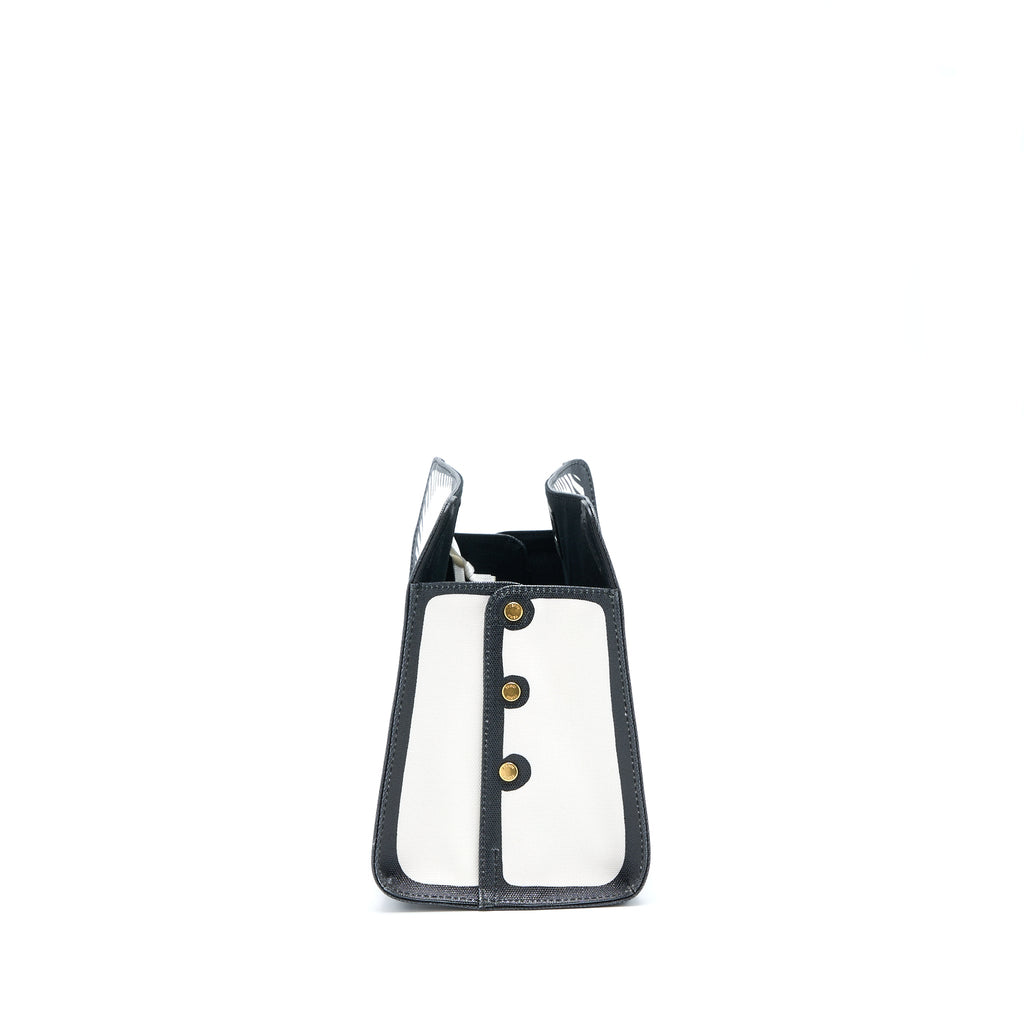 FENDI X VIDES COATED CANVAS PEEKABOO DEFENDER COVER WHITE BLACK