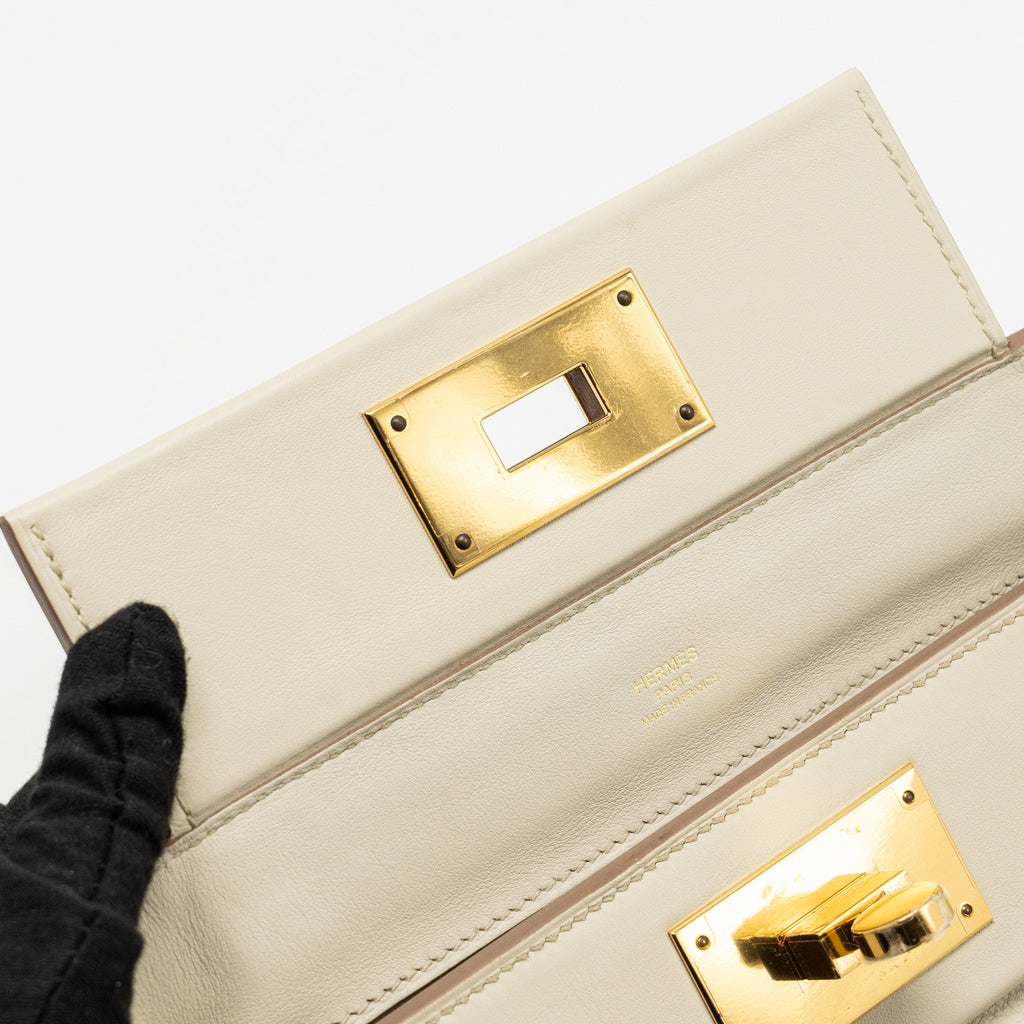 HERMES MINI 24/24 2424-21 BAG EVERCOLOR / SWIFT BETON GHW