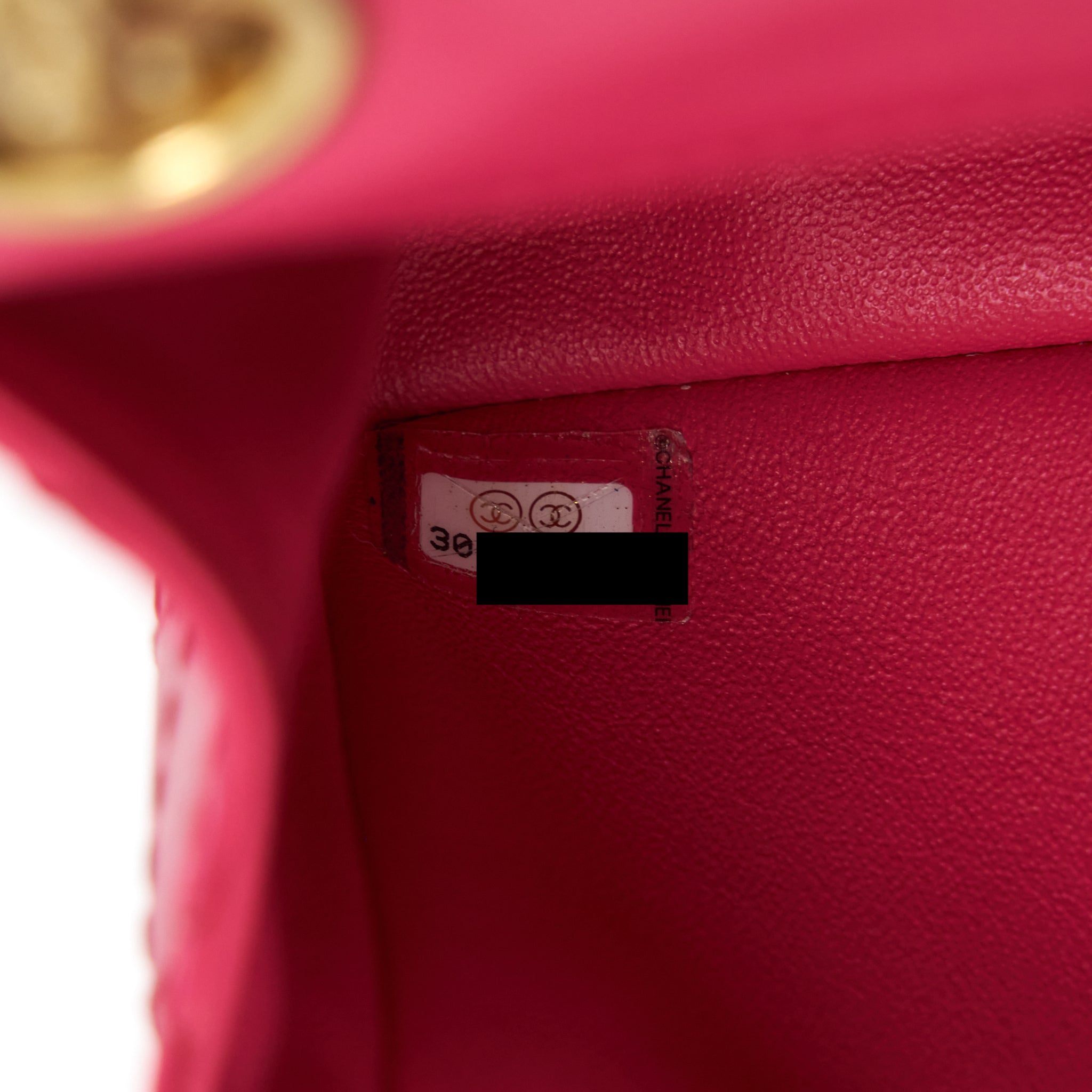 CHANEL MINI 2.55 REISSUE FLAP BAG AGED CALFSKIN HOT PINK GHW