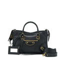 BALENCIAGA METALLIC EDG CITY S BAG BLACK GHW