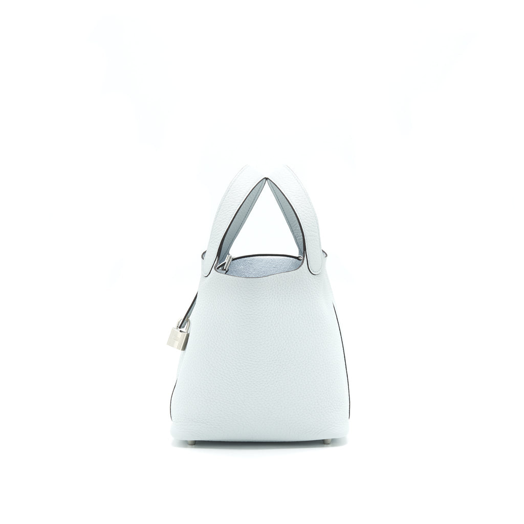 HERMES PICOTIN 18 LOCK BAG 08 BLUE PALE SHW