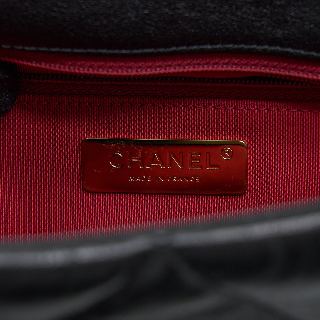 CHANEL MEDIUM 19 BAG GOATSKIN BLACK MULTICOLOUR HARDWARE