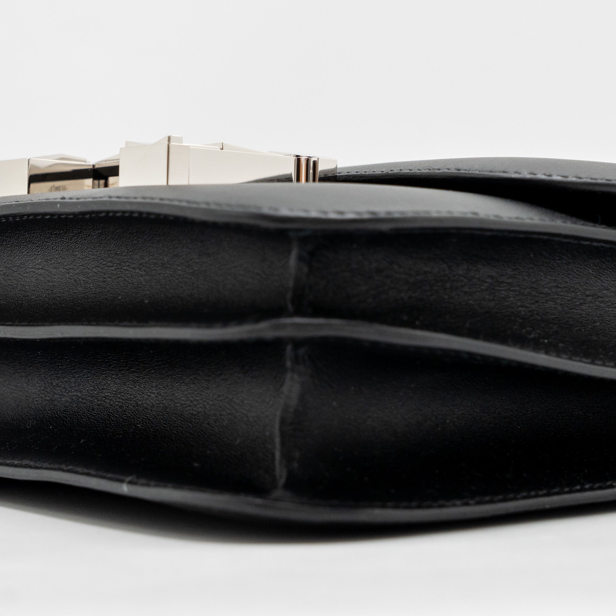 HERMES MINI CONSTANCE STUDIO DISCO LIMITED MONSIEUR LEATHER BLACK SHW