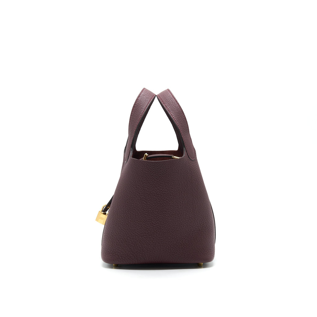 HERMES PICOTIN 18 LOCK BAG 57 BORDEAUX GHW