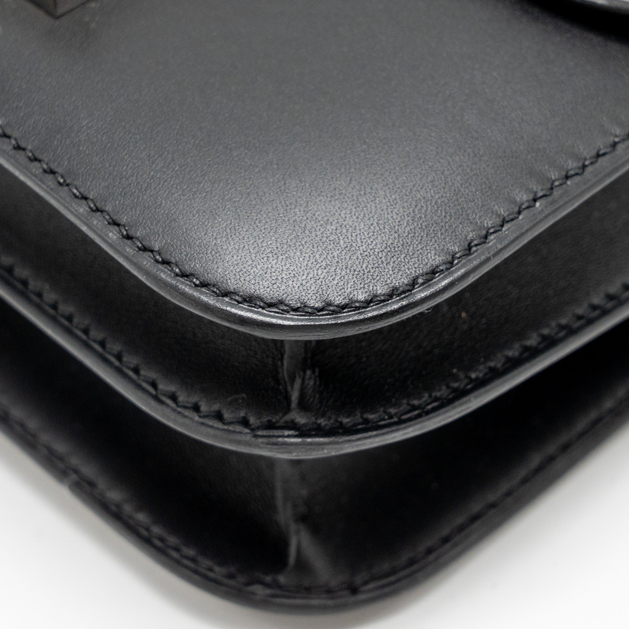 HERMES MINI CONSTANCE STUDIO DISCO LIMITED MONSIEUR LEATHER BLACK SHW
