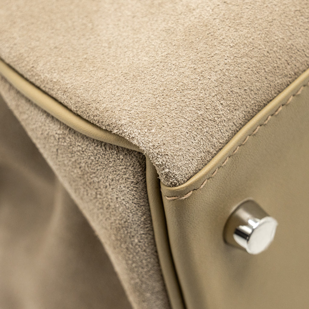 HERMES MAXI KELLY 42 GRIZZLY/SWIFT GRIS CAILLOU / BEIGE MARFA SHW