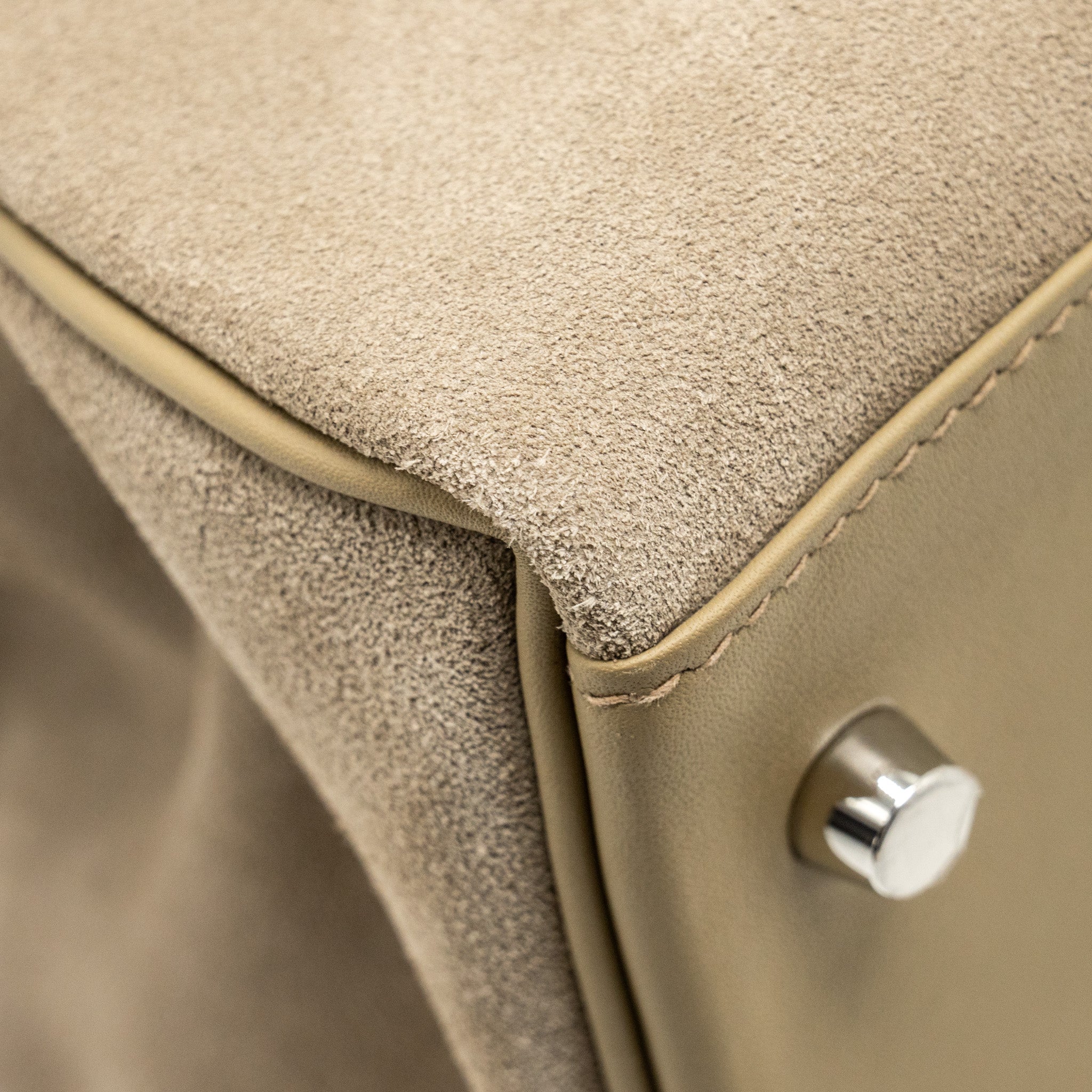 HERMES MAXI KELLY 42 GRIZZLY/SWIFT GRIS CAILLOU / BEIGE MARFA SHW