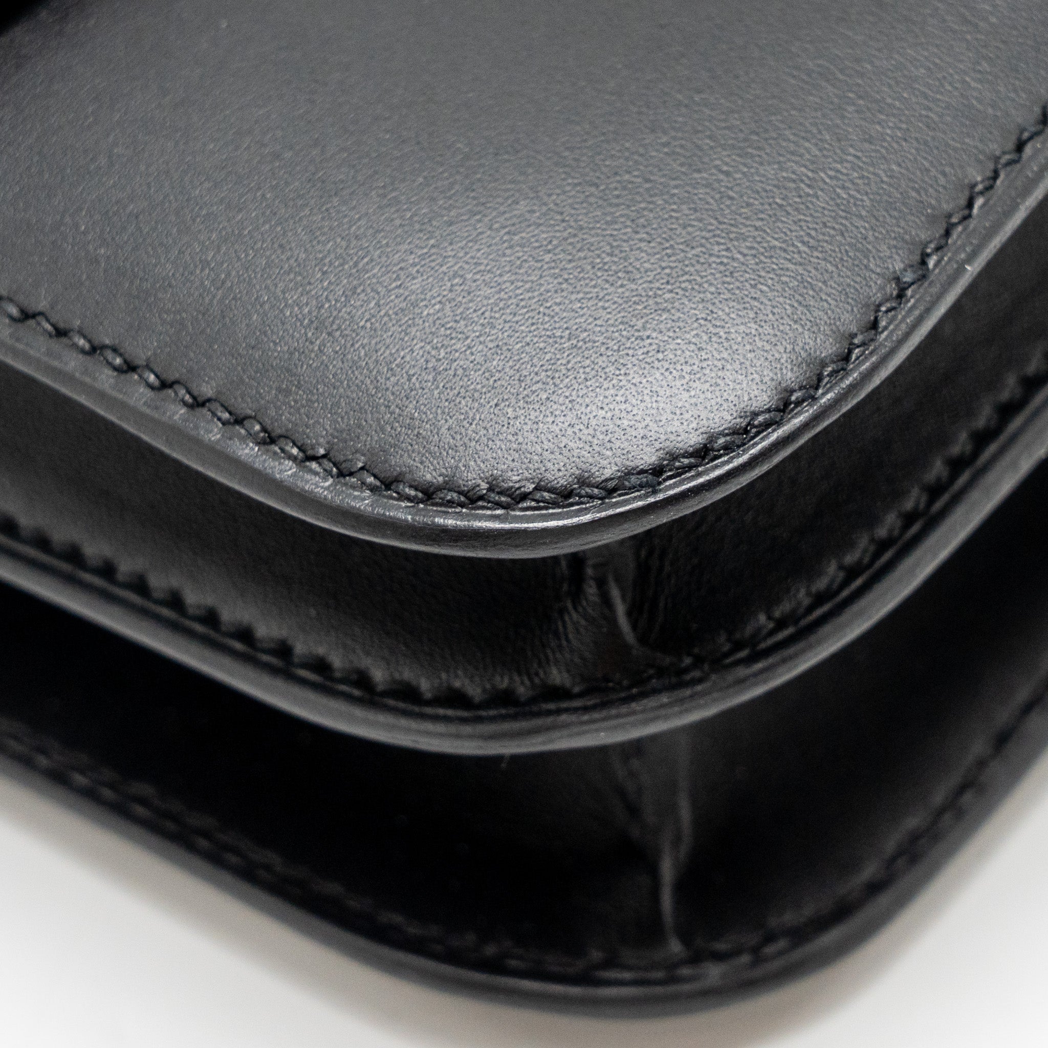 HERMES MINI CONSTANCE STUDIO DISCO LIMITED MONSIEUR LEATHER BLACK SHW