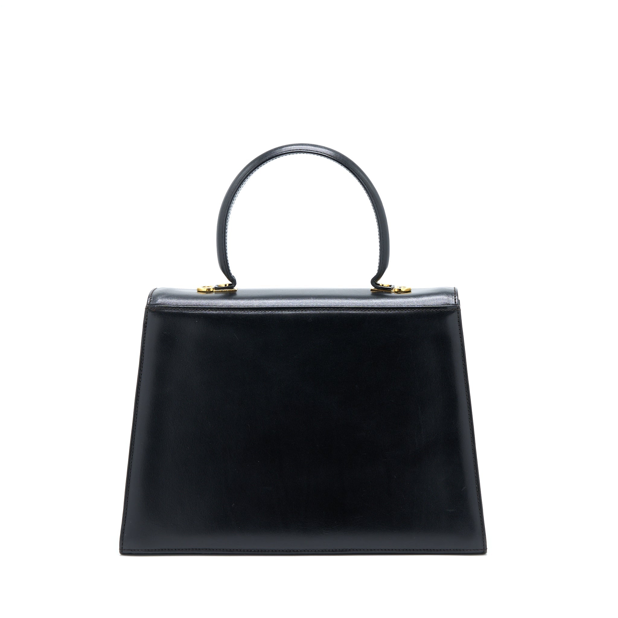 FERRAGAMO VINTAGE GANCINC BAG BLACK GHW