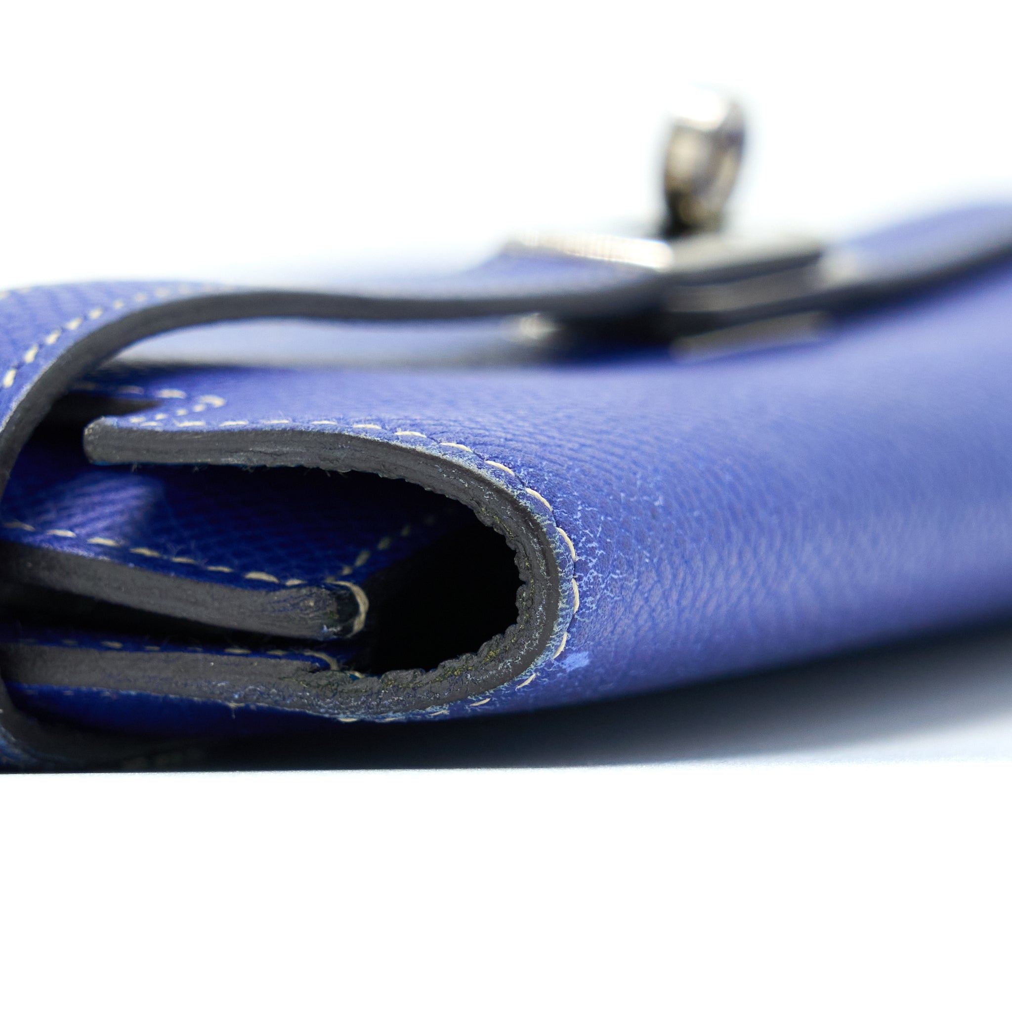 HERMES KELLY LONG WALLET EPSOM BLUE SHW