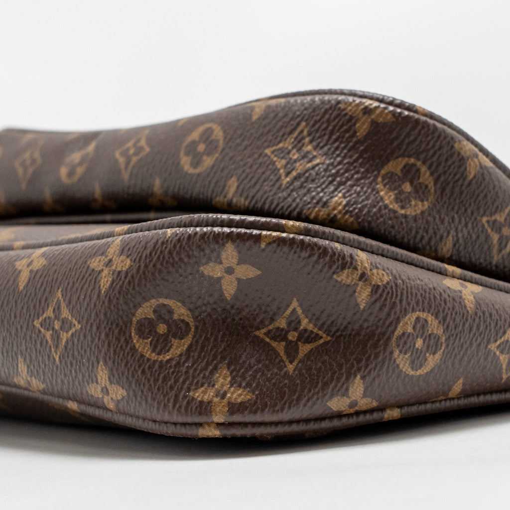 LOUIS VUITTON MULTI POCHETTE ACCESSORIES ROSE CLAIR STRAP MONOGRAM CANVAS GHW