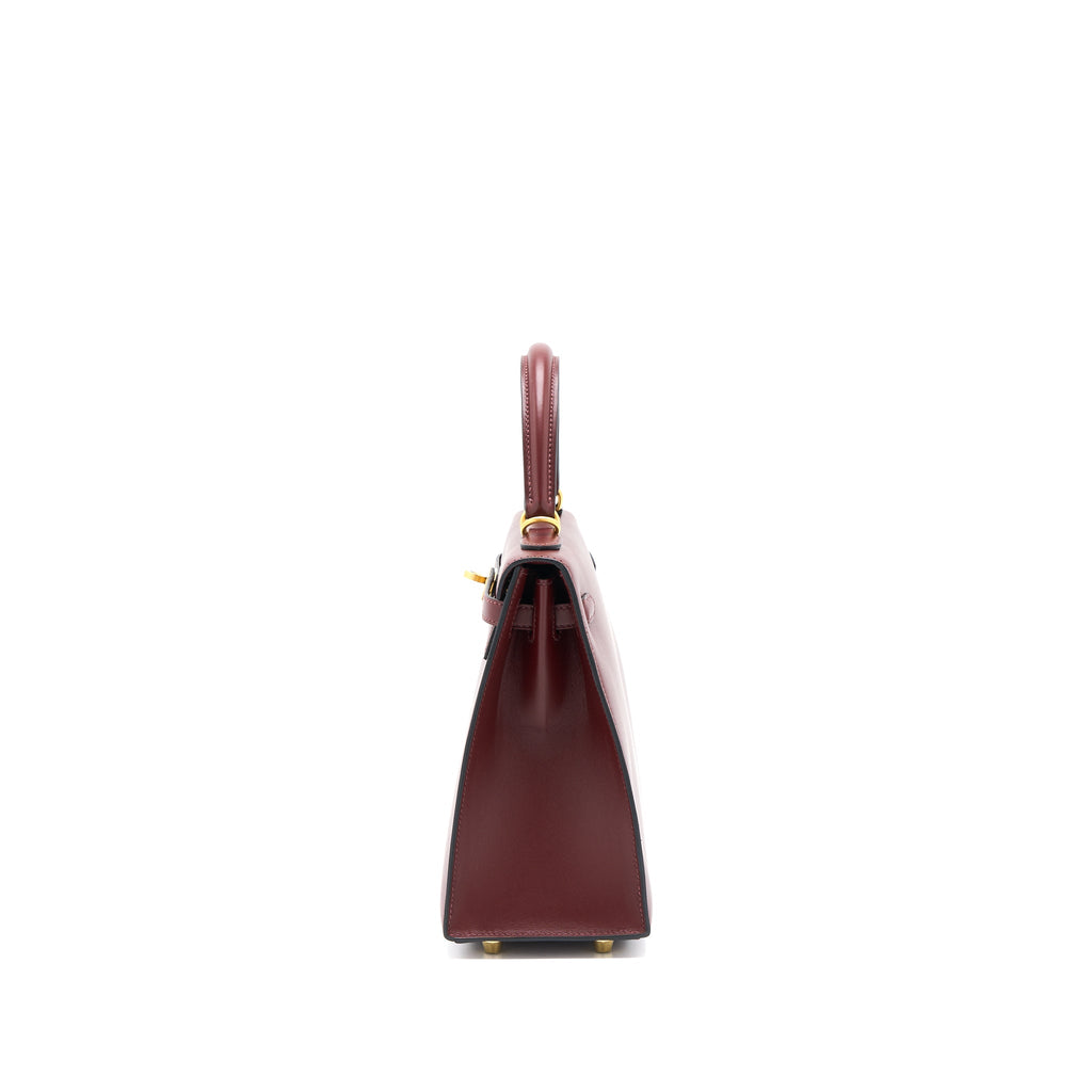 HERMES KELLY 25 SPECIAL ORDER SOMBRERO ROUGE H BRUSHED GHW