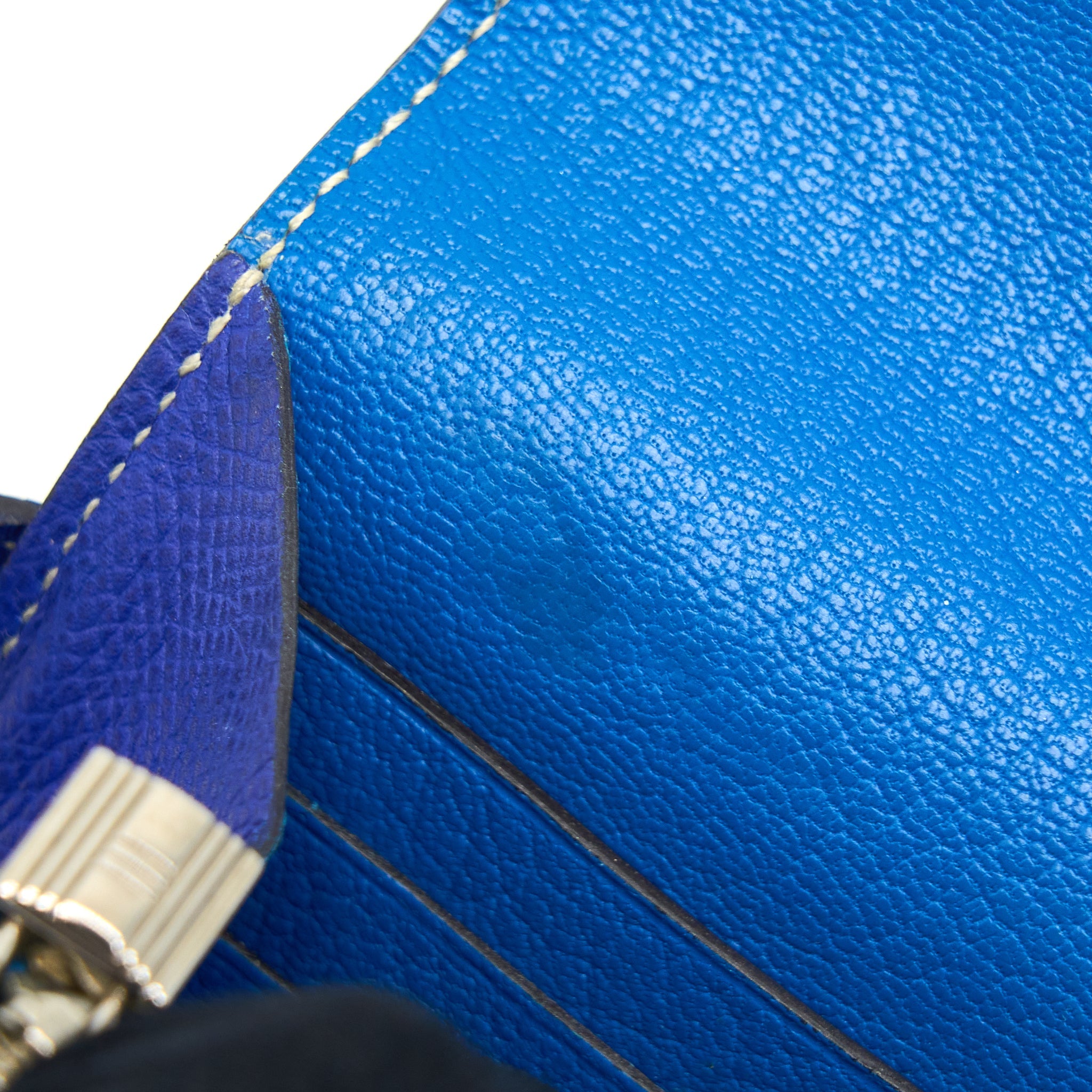 HERMES KELLY LONG WALLET EPSOM BLUE SHW