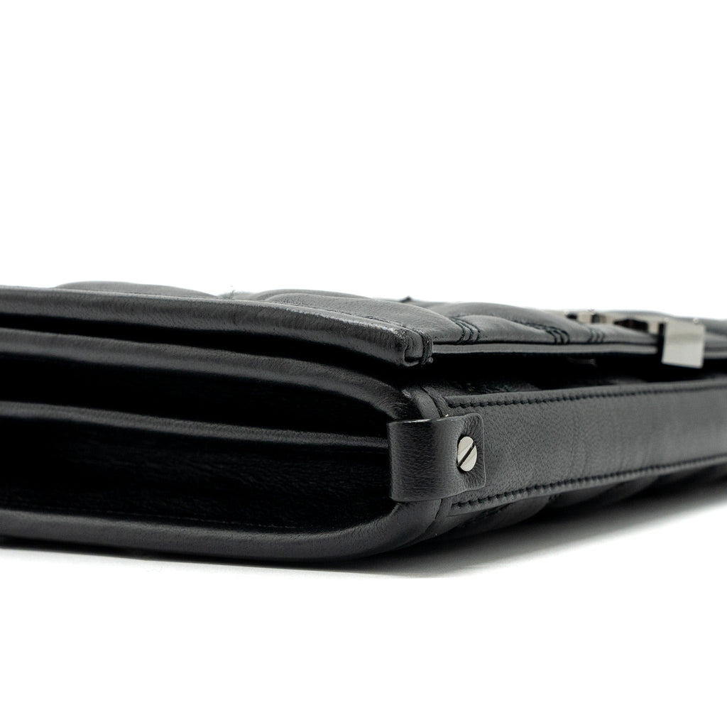 SAINT LAURENT/YSL BECKY CHAIN BAG QUILTED LAMBSKIN BLACK SHW