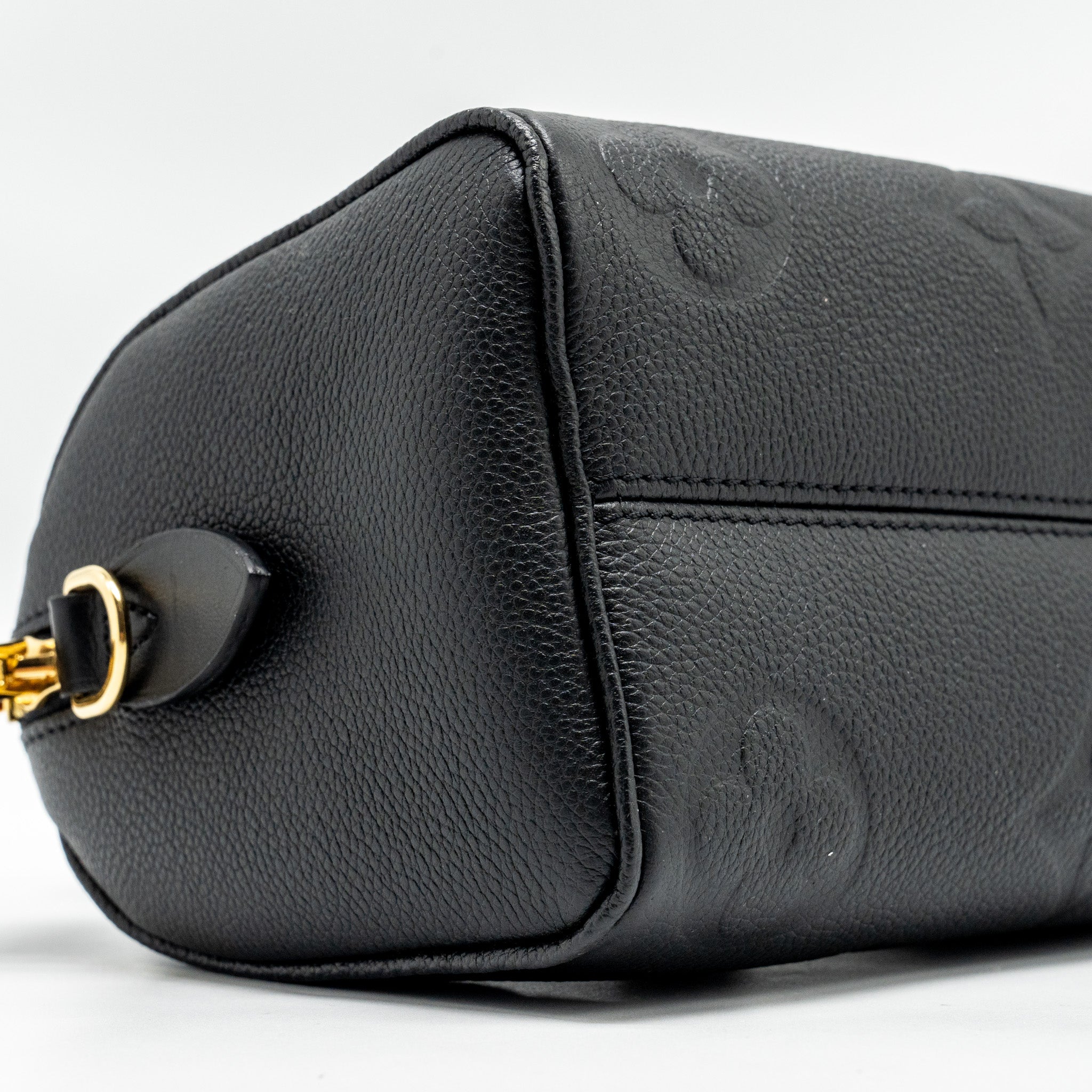 LOUIS VUITTON SPEEDY 20 BANDOULIERE MONOGRAM EMPREINTE BLACK GHW