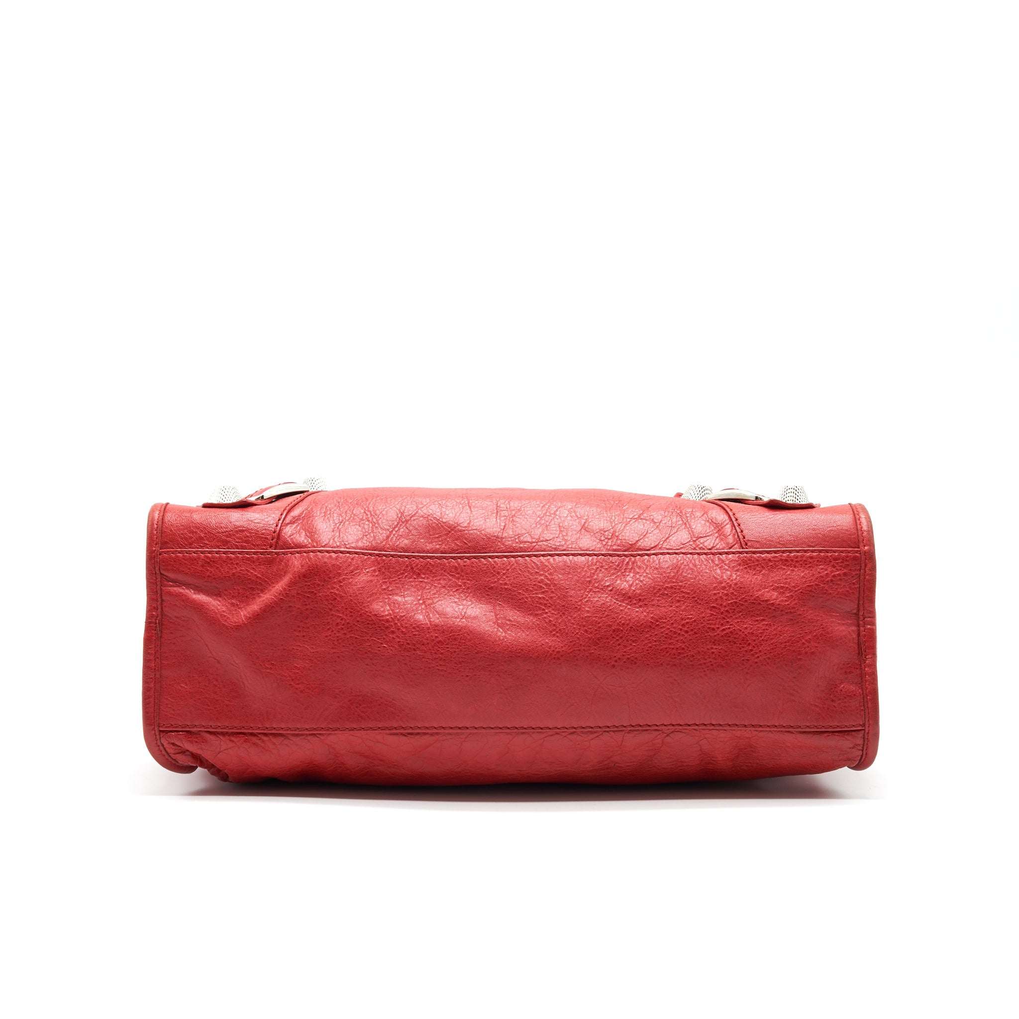 BALENCIAGA GIANT CITY BAG RED SHW