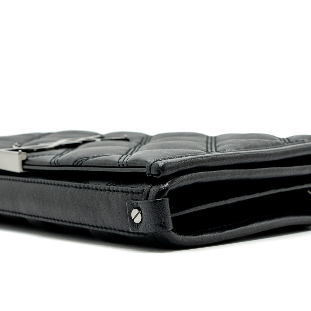SAINT LAURENT/YSL BECKY CHAIN BAG QUILTED LAMBSKIN BLACK SHW