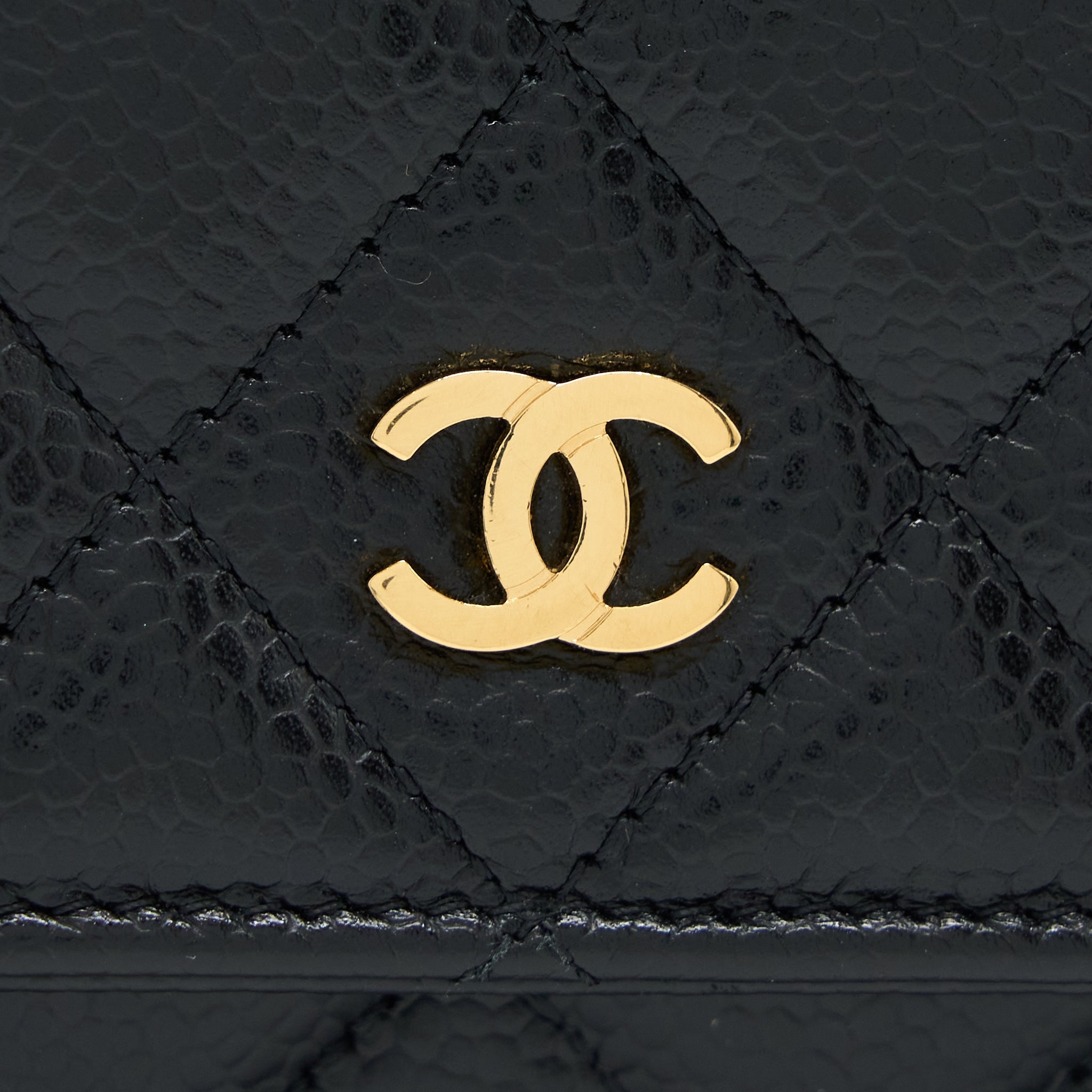 CHANEL CLASSIC WALLET ON CHAIN CAVIAR BLACK GHW