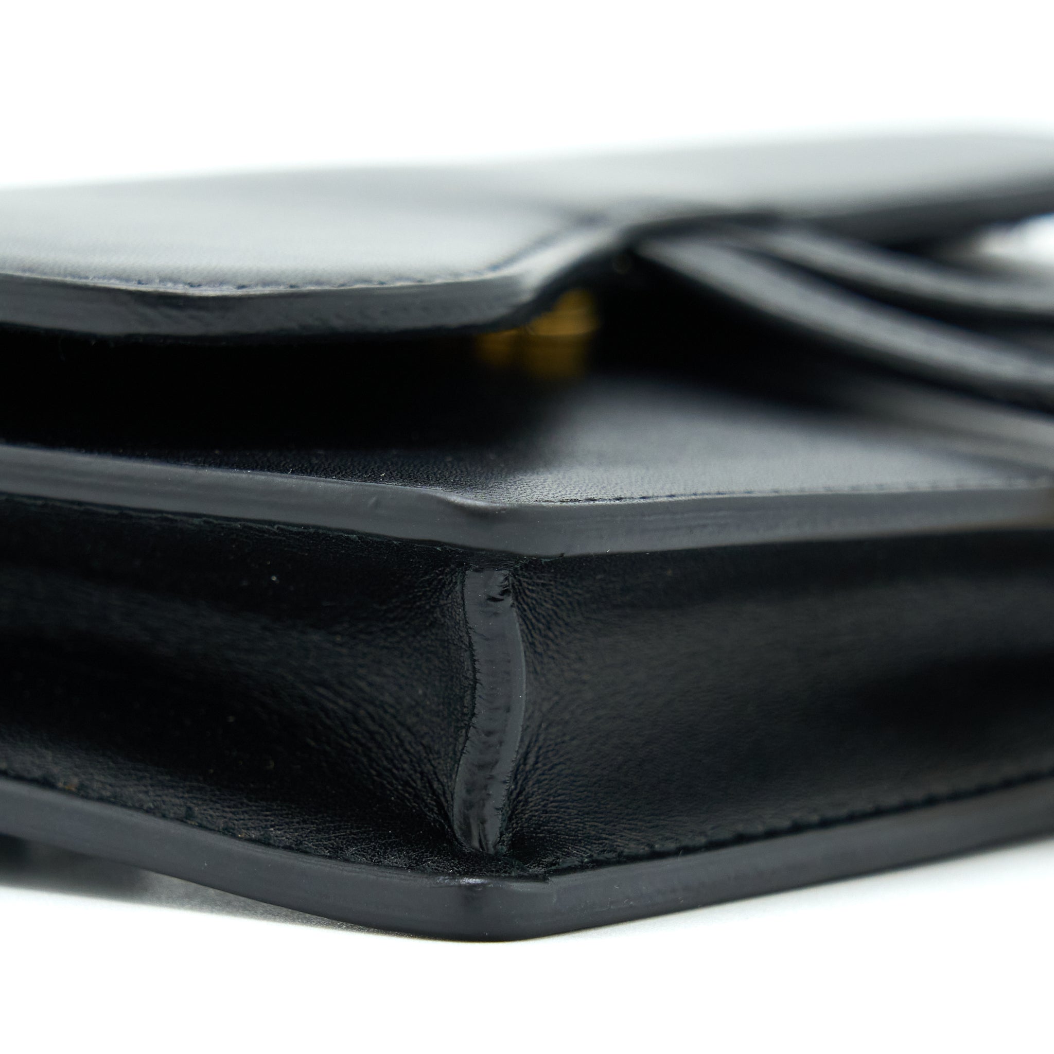 DIOR MINI SADDLE BELT BAG CALFSKIN BLACK GHW