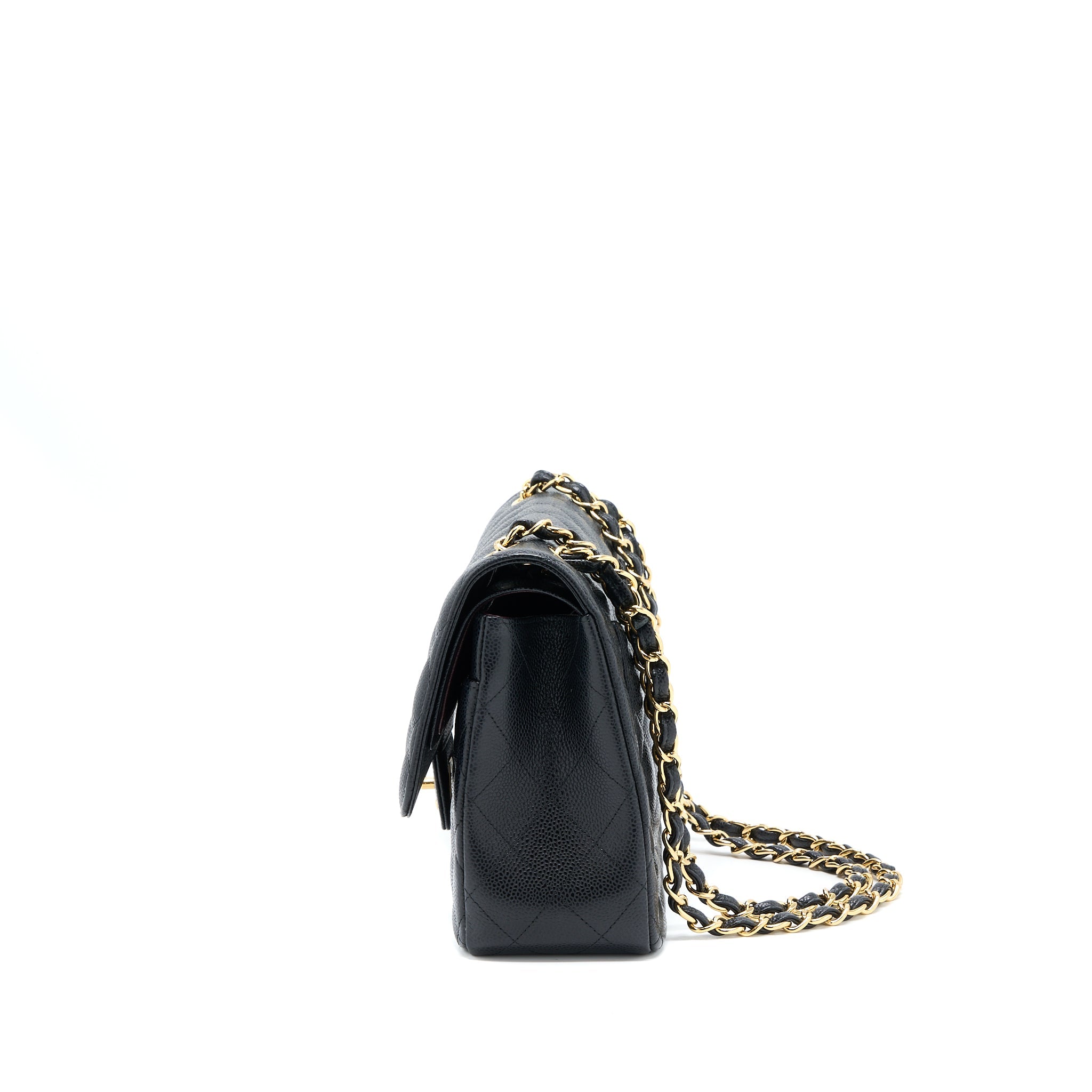 CHANEL JUMBO CLASSIC DOUBLE FLAP BAG CAVIAR BLACK GHW