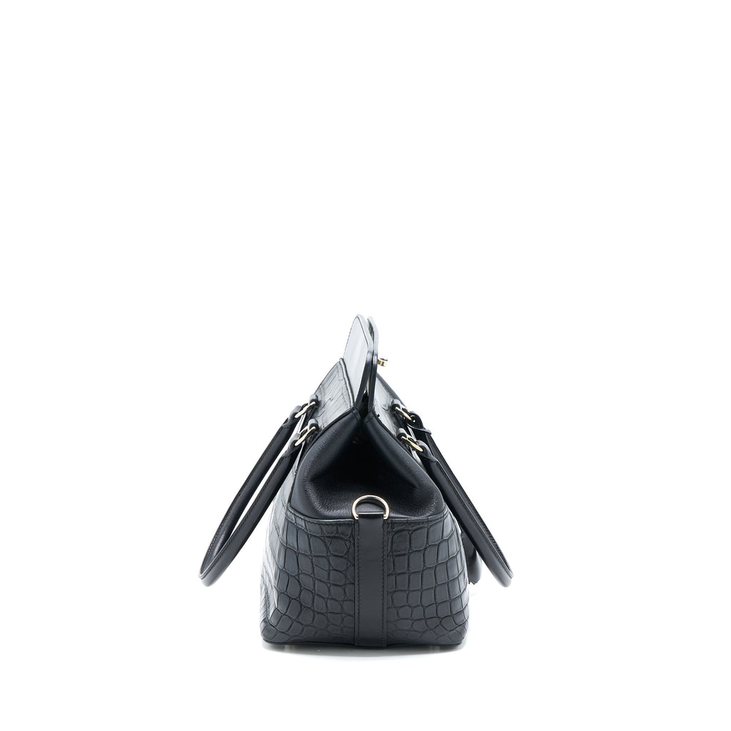 HERMES TOOLBOX 20 MAT CROCODILE/SWIFT BLACK SHW