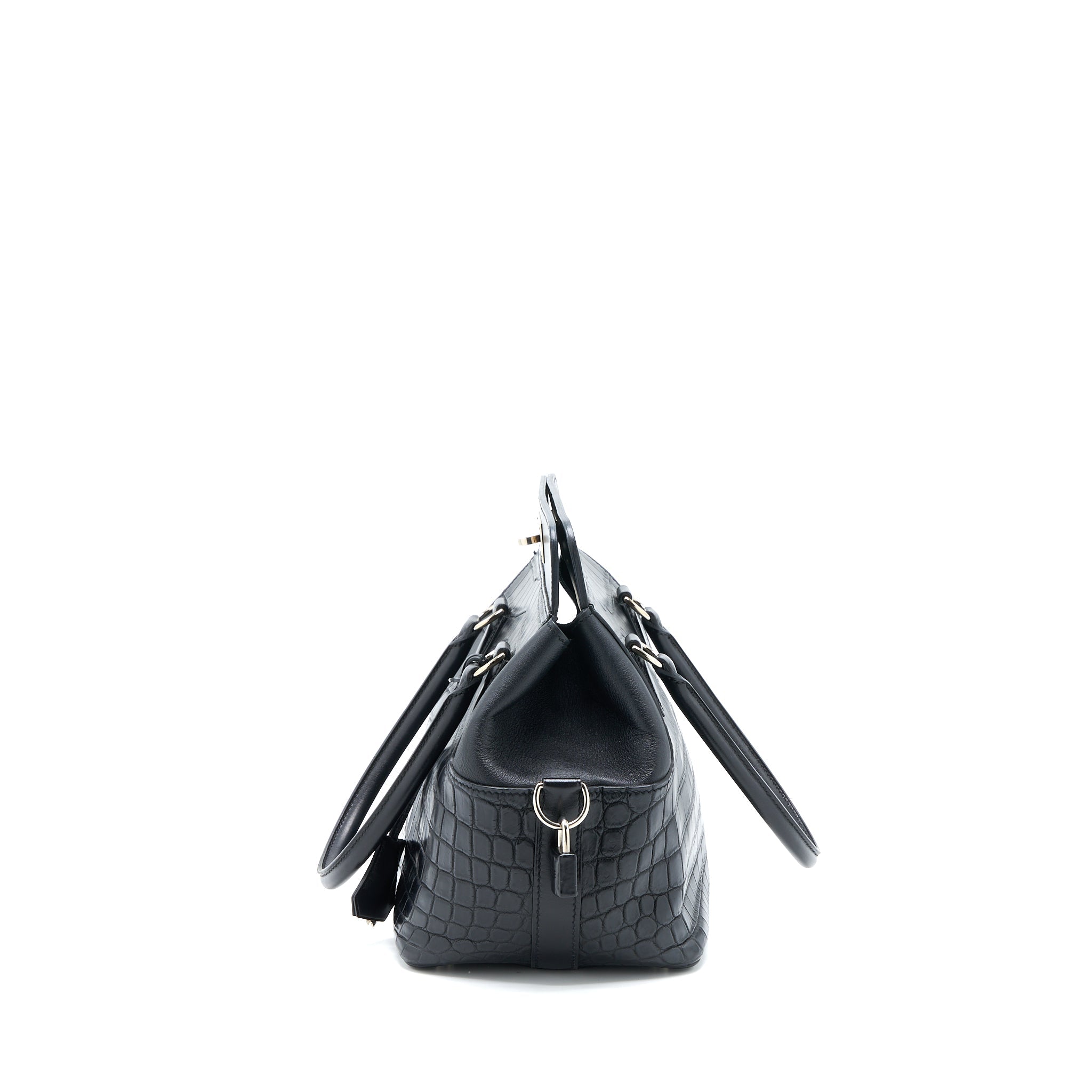 HERMES TOOLBOX 20 MAT CROCODILE/SWIFT BLACK SHW