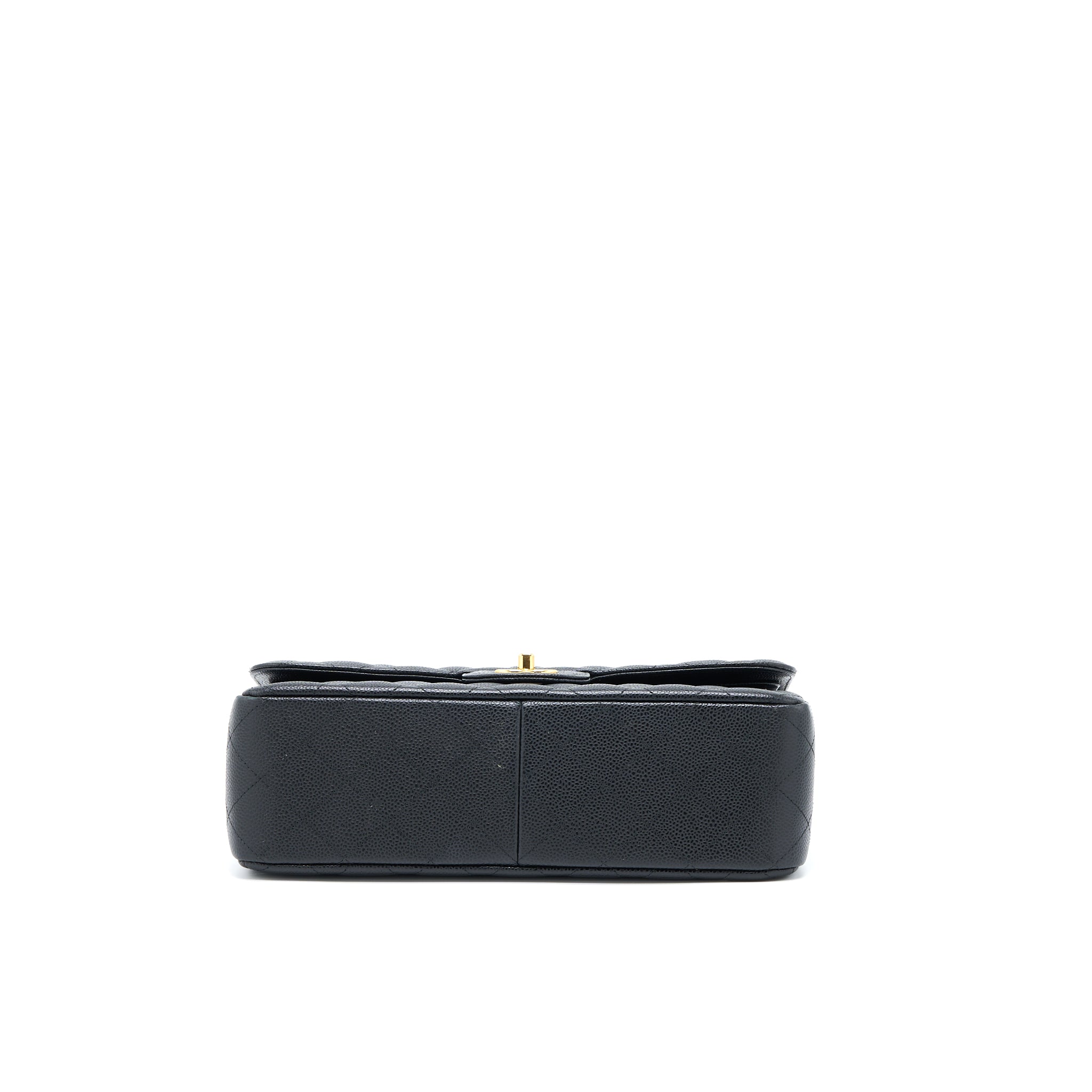 CHANEL JUMBO CLASSIC DOUBLE FLAP BAG CAVIAR BLACK GHW