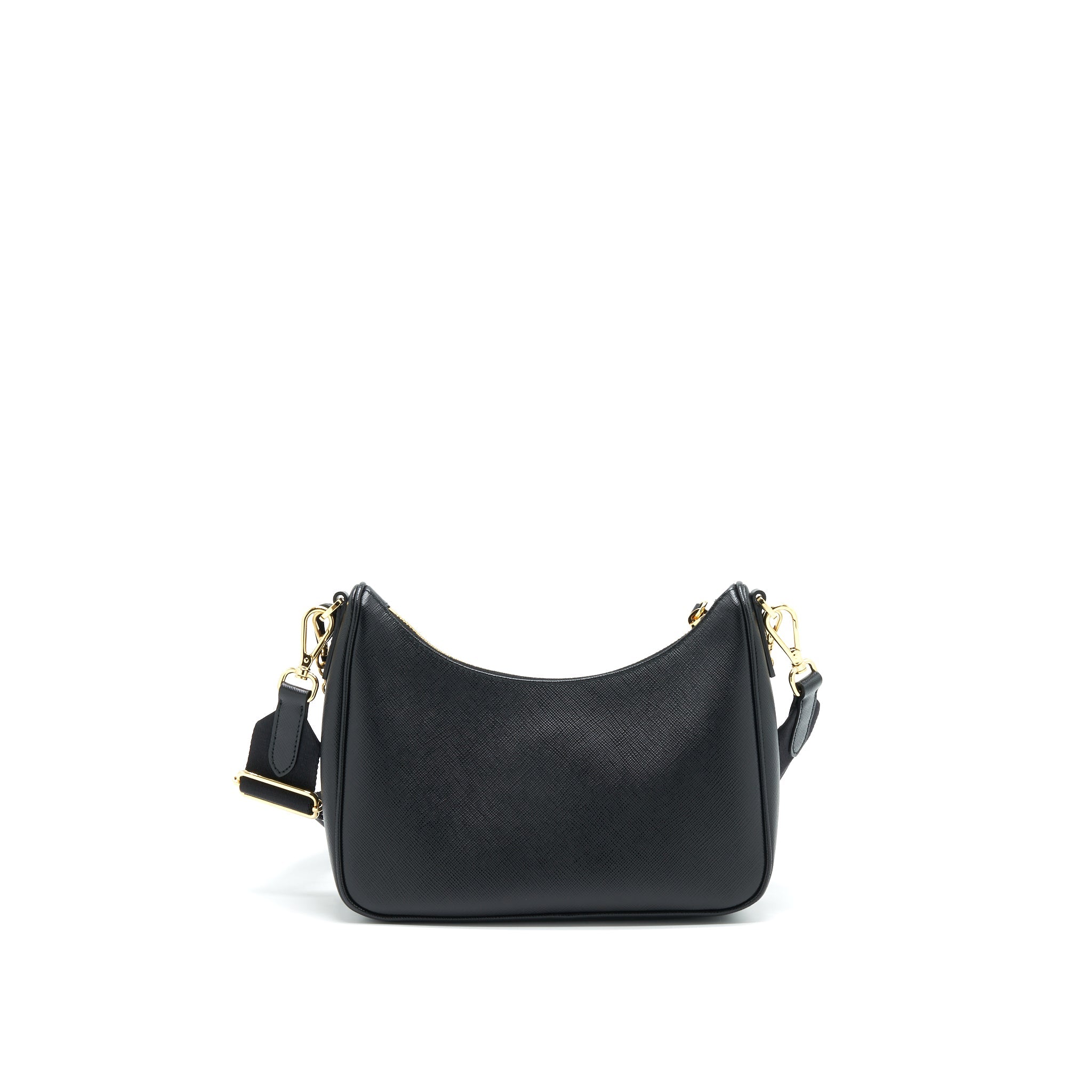 PRADA RE-EDITION SAFFIANO LEATHER IN BLACK